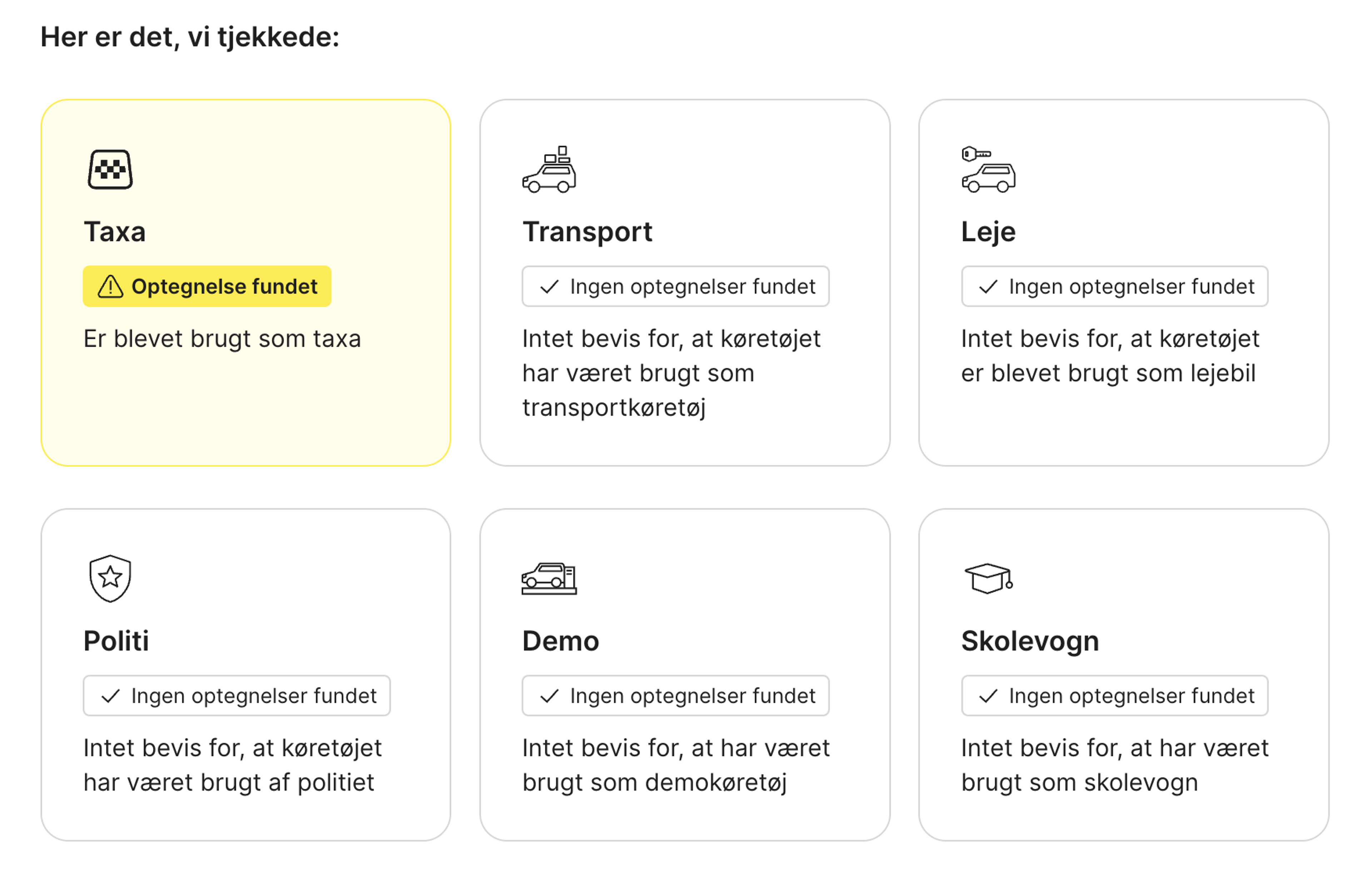 taxapost fundet i "carVertical"-rapporten