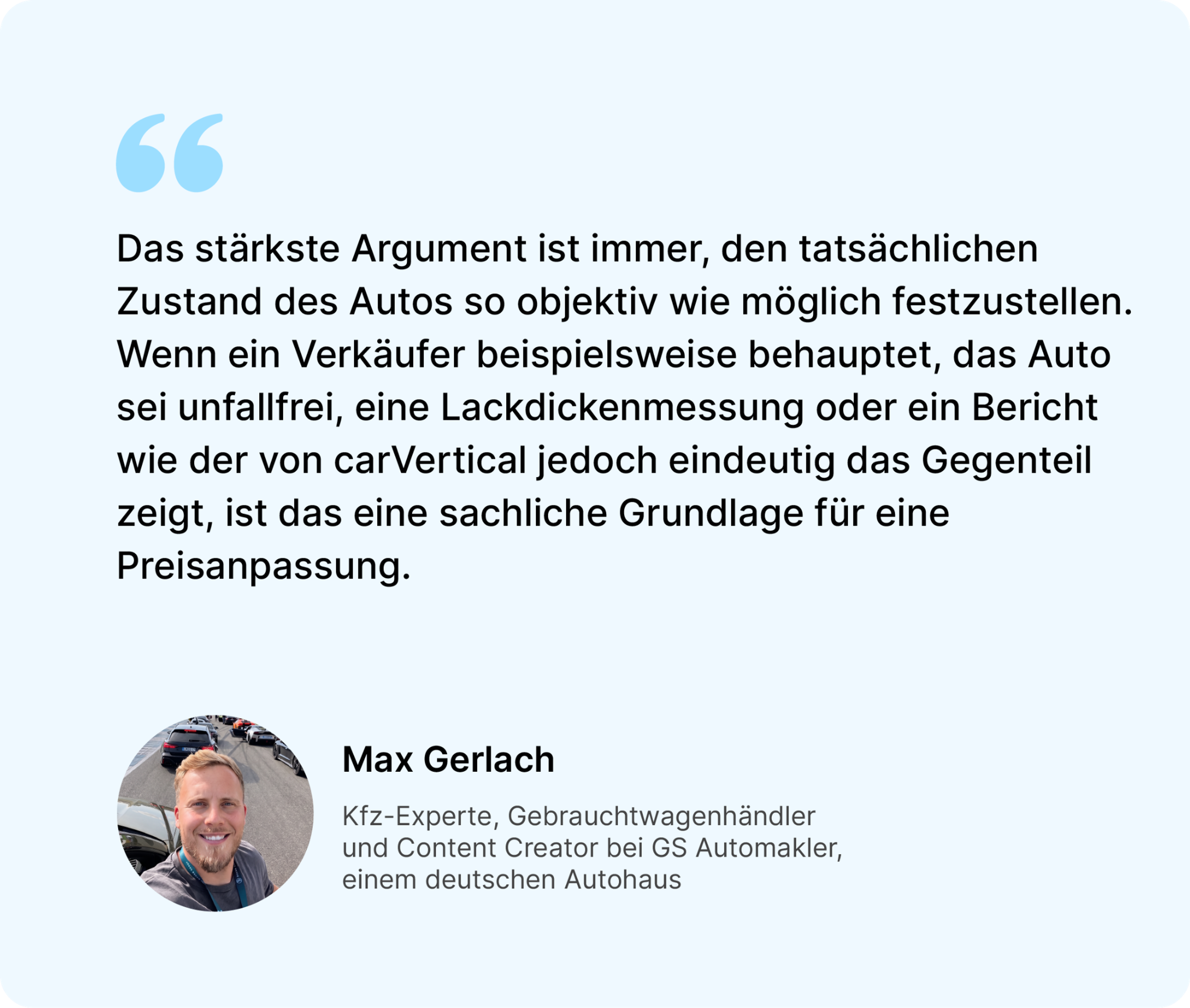 Zitat über objektive Nachweise zur Preisverhandlung