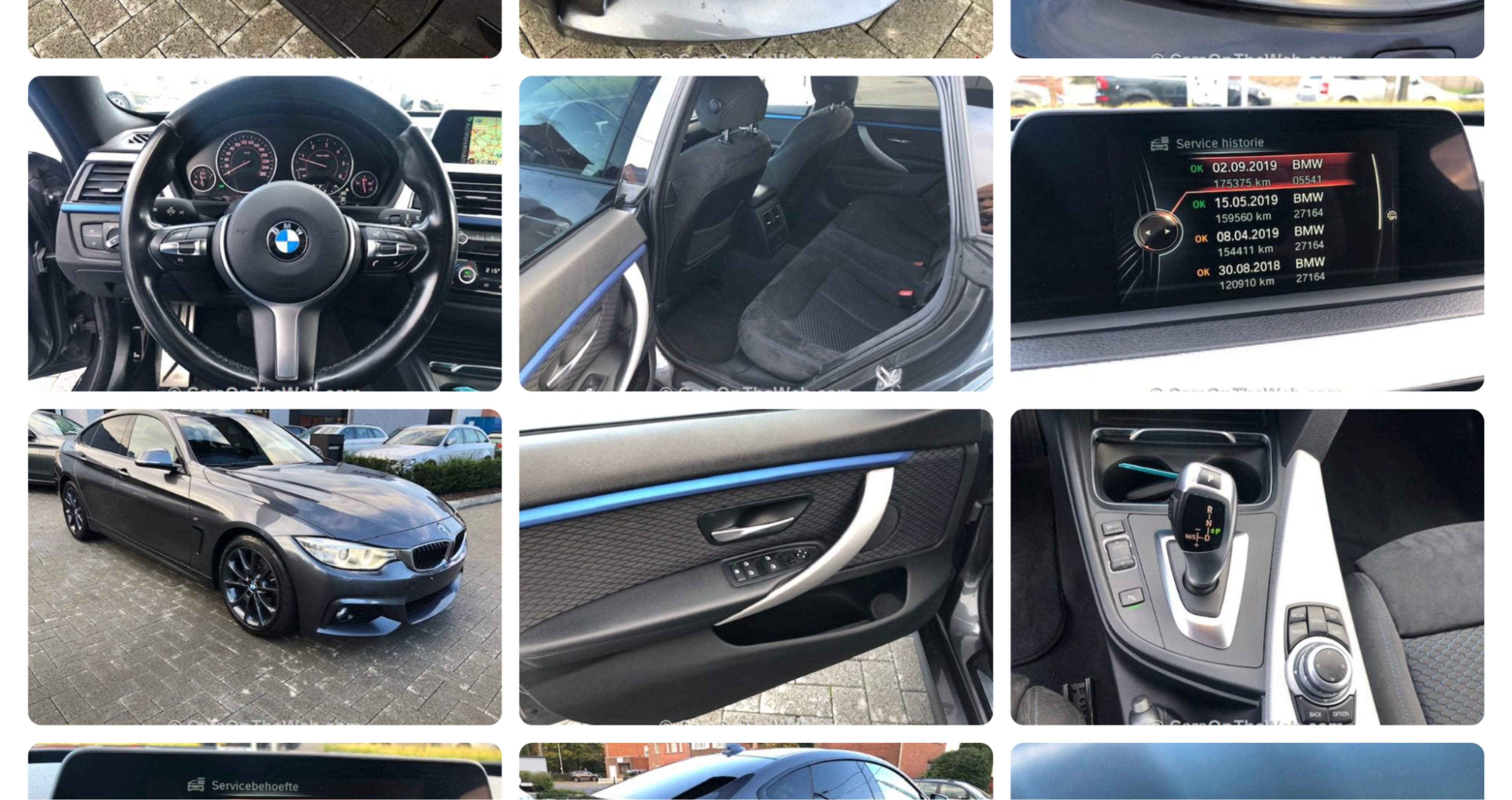 Foto degli interni dell'auto