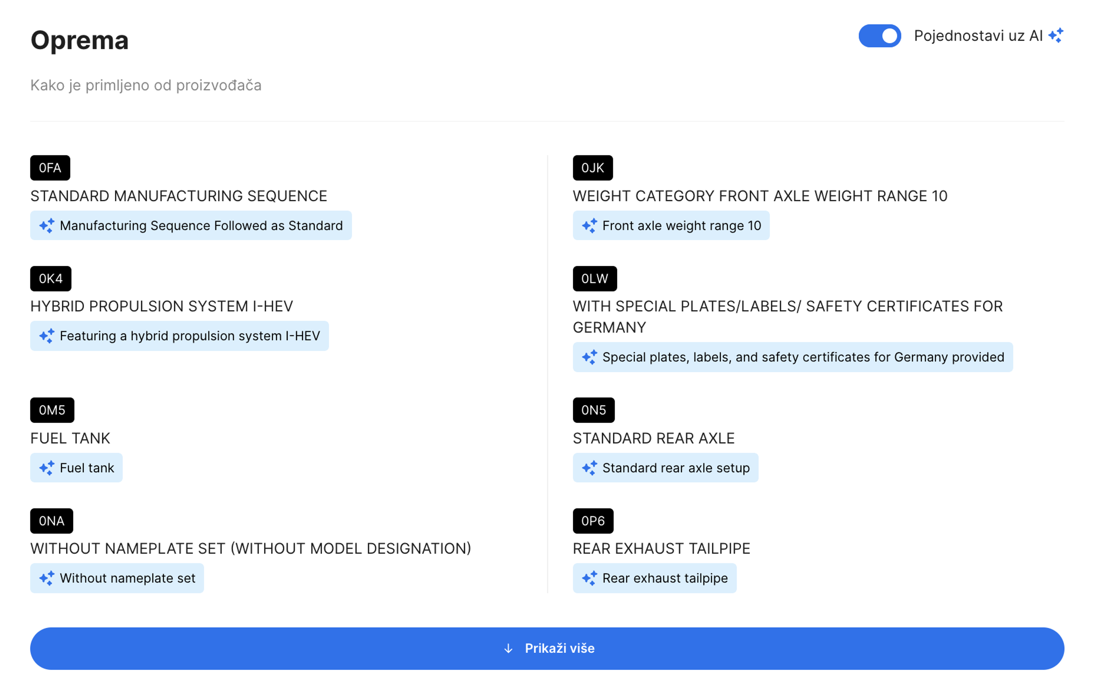 Pojednostavite značajkom AI u carVertical izvješću