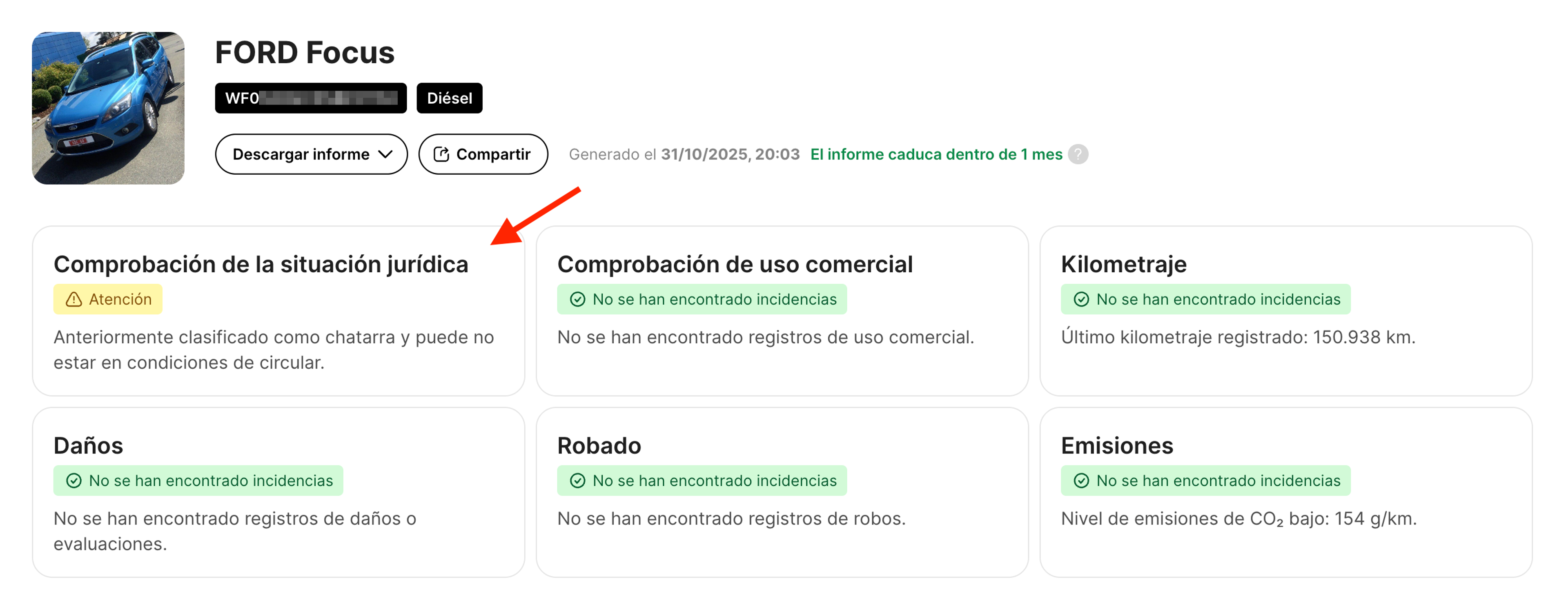 Comprobación de la situación jurídica
