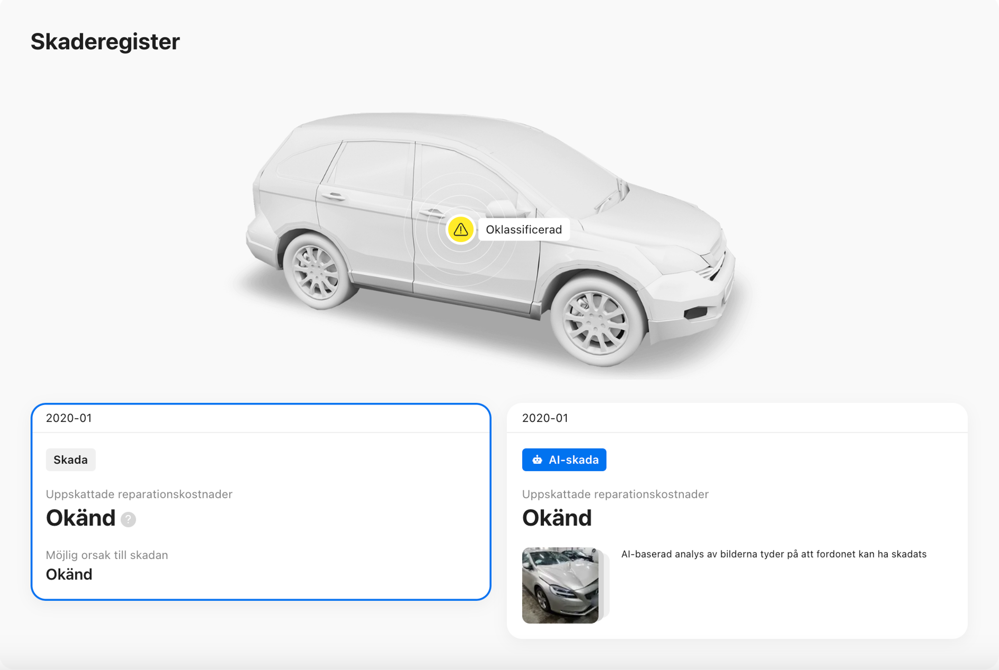 AI identifiera fordonsskador med hjälp av foton