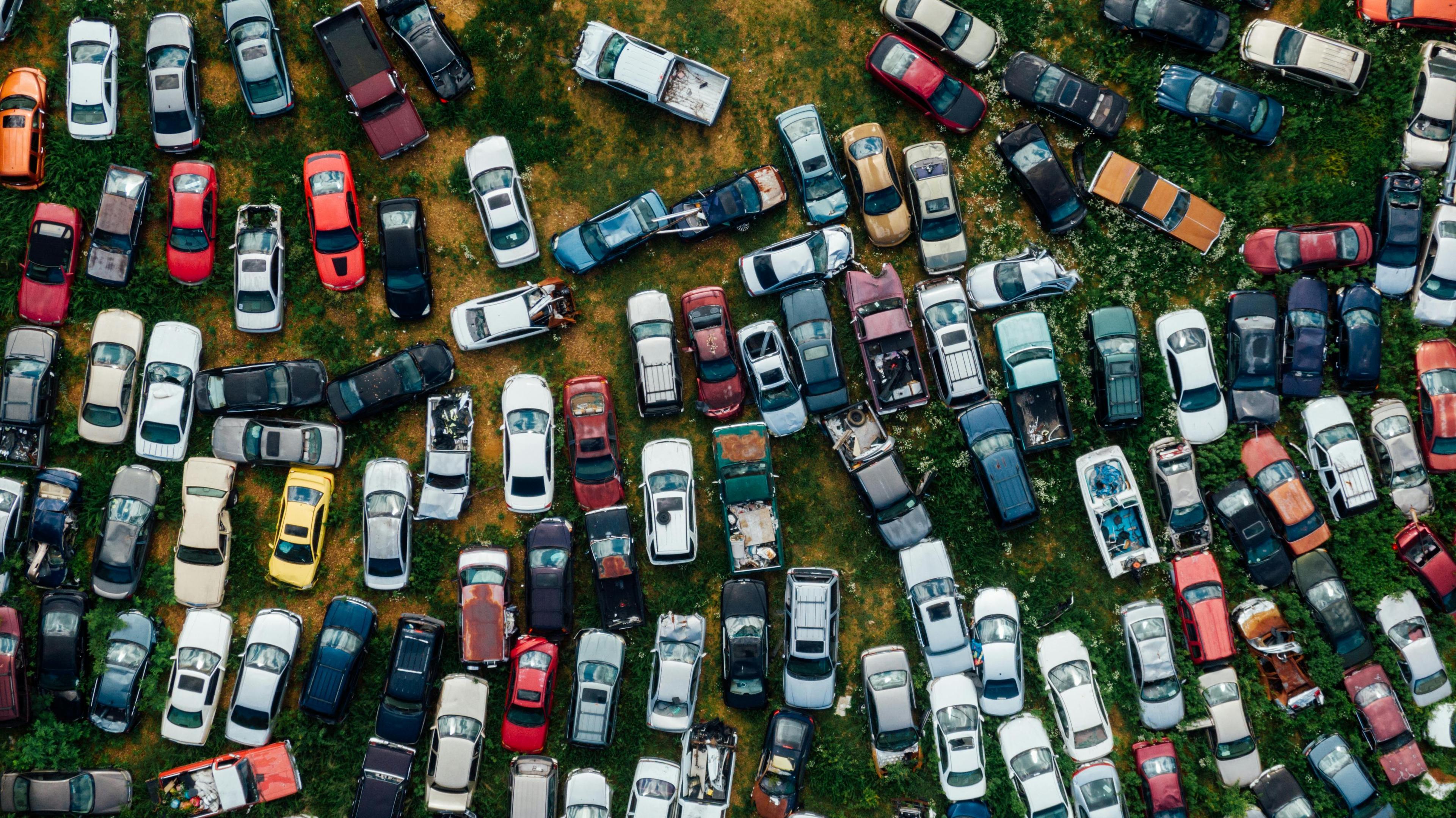 Bird’s-eye view of the junkyard