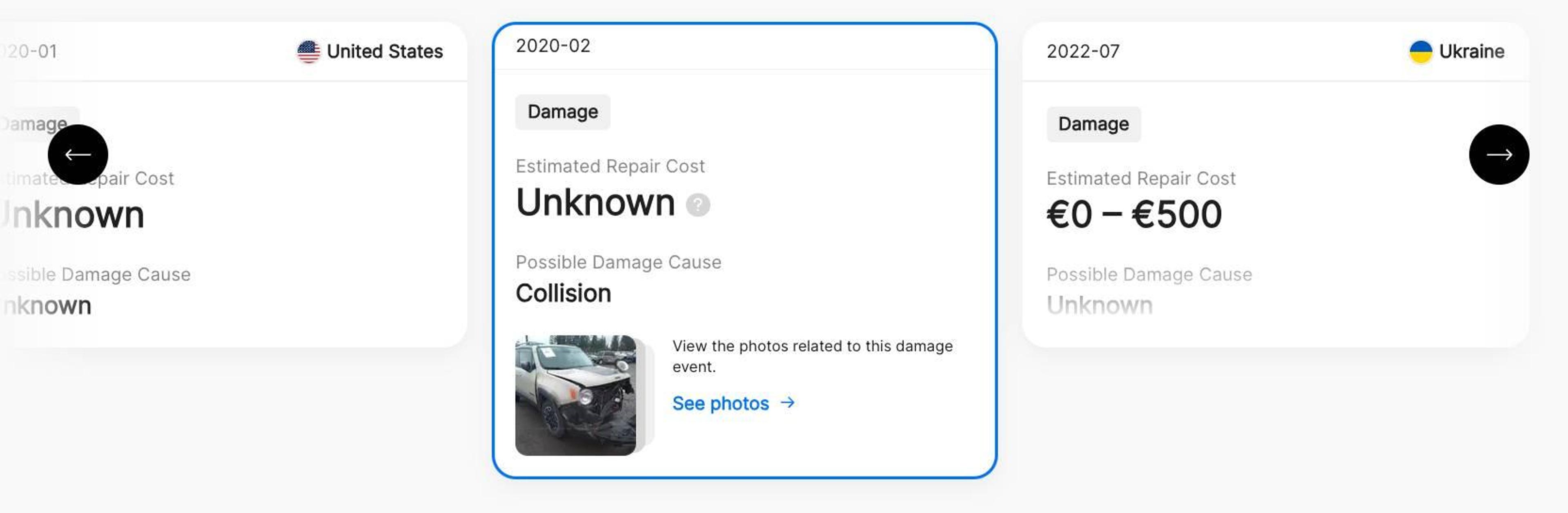 Damage section