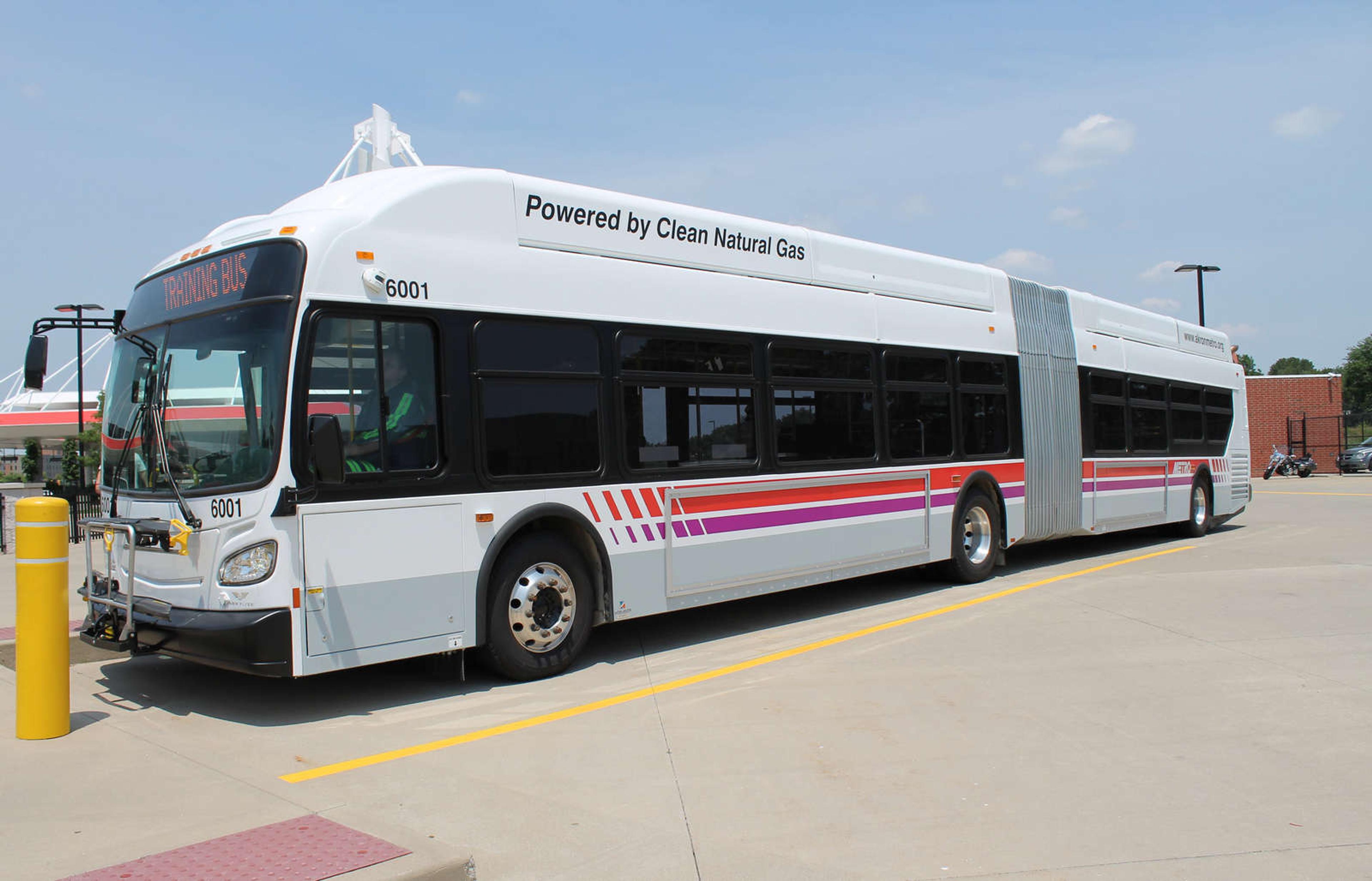 Akron Metro Bus alimenté au gaz naturel