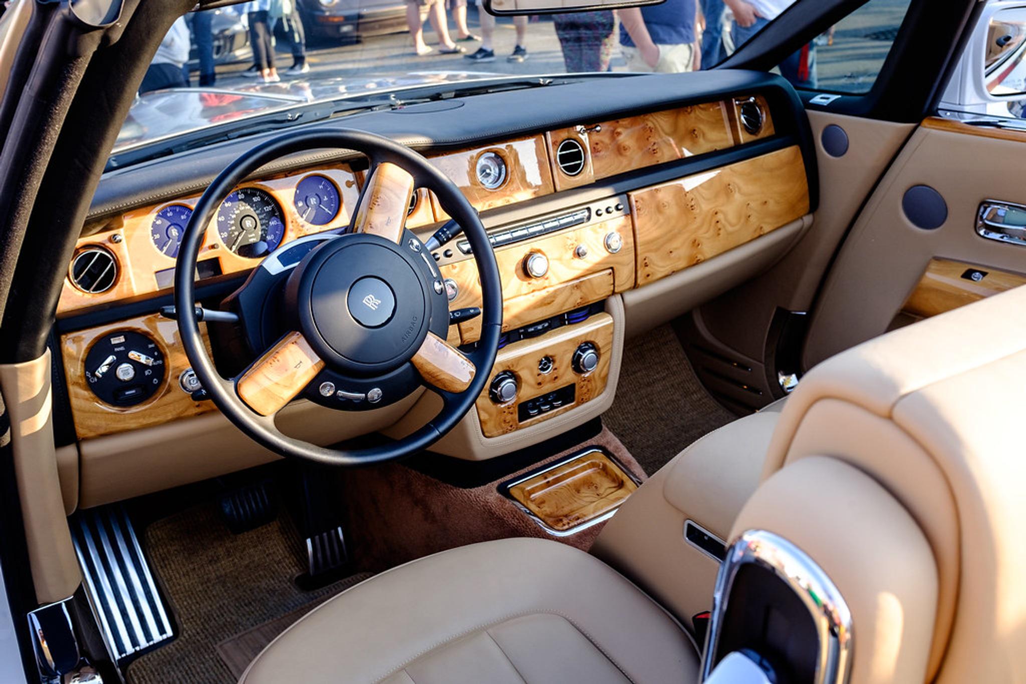 rolls-royce interior, cars wooden interior, Rolls-Royce