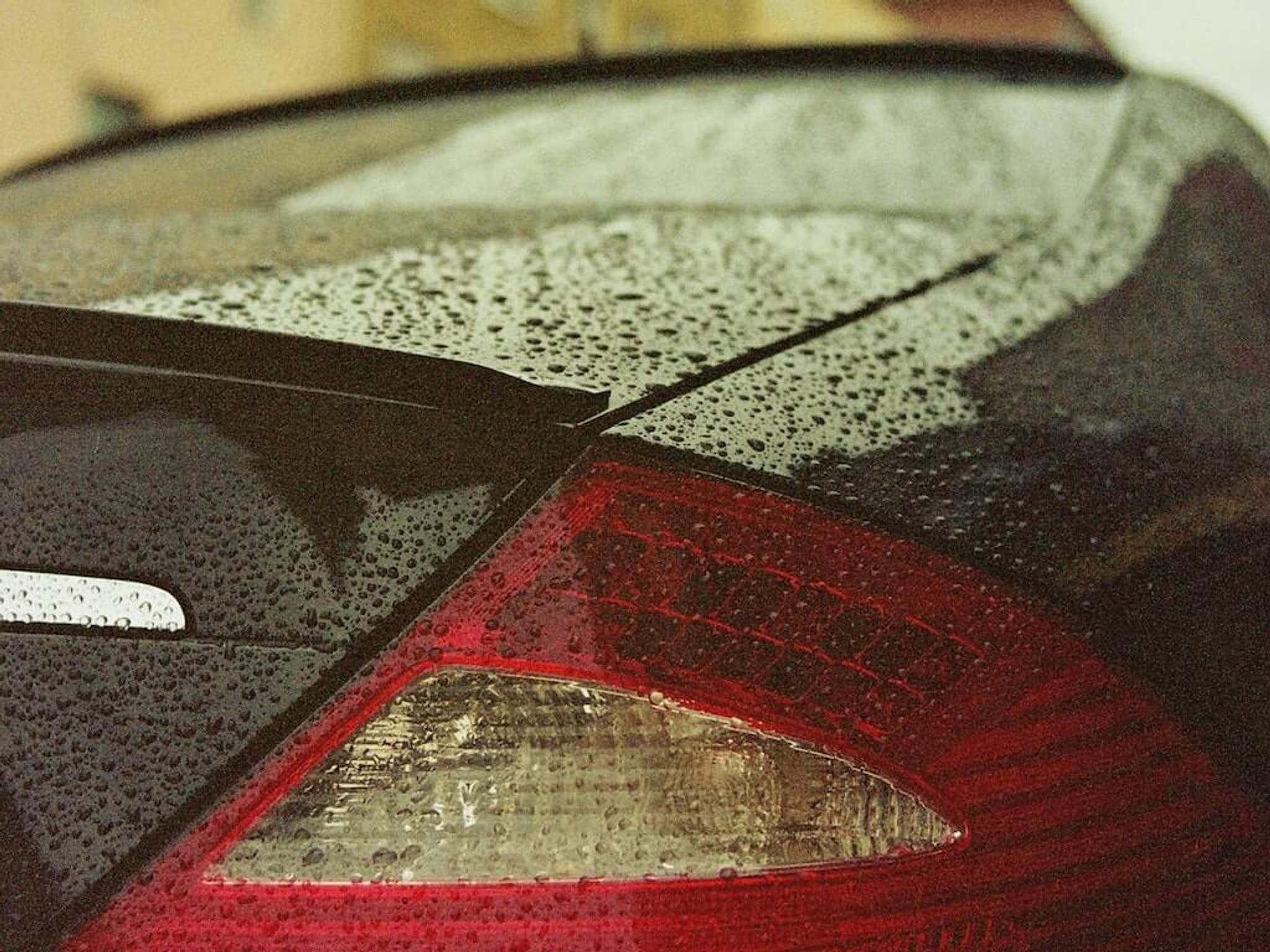 Hydrophobic car surface