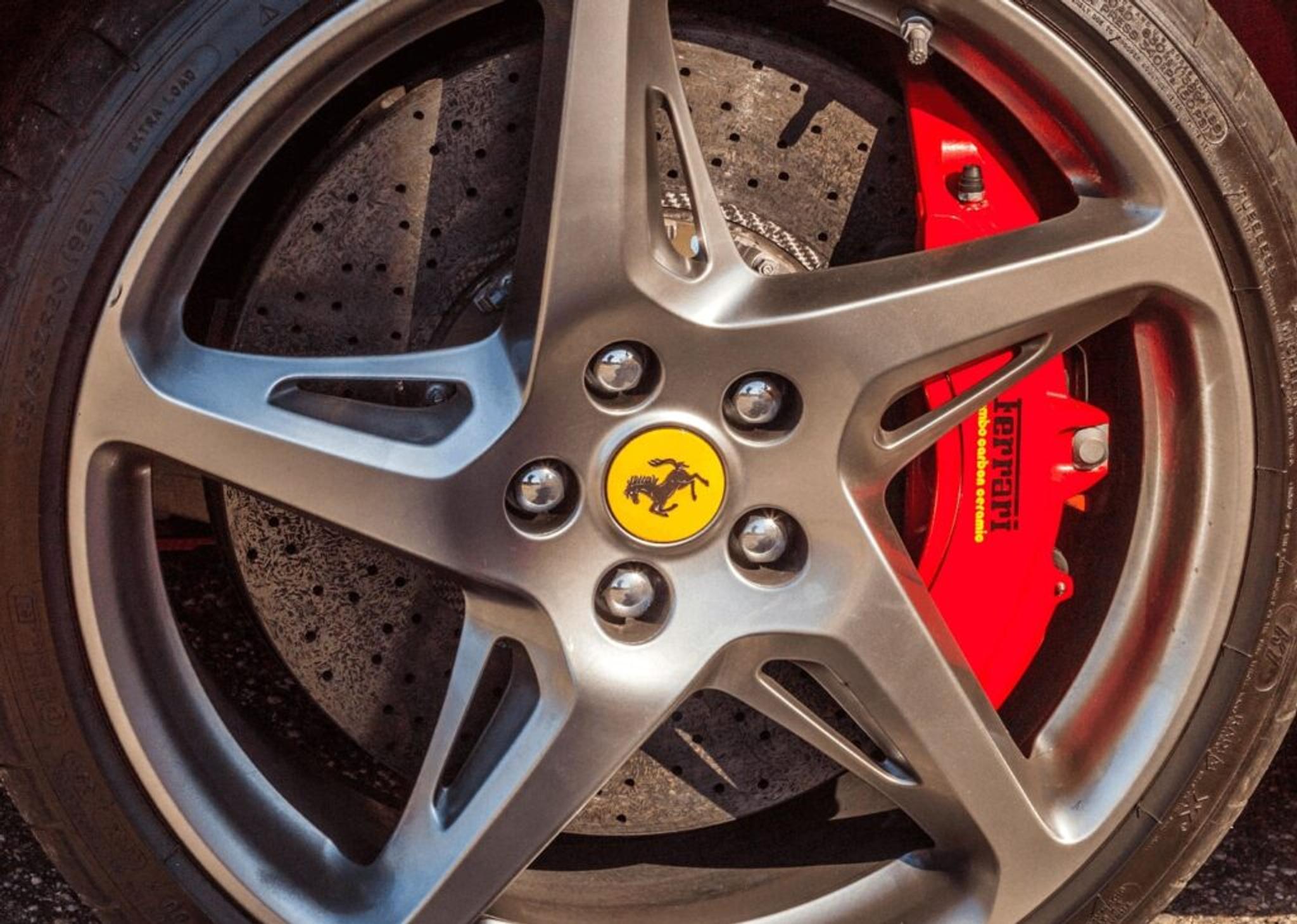 Car maintenance ferrari brakes