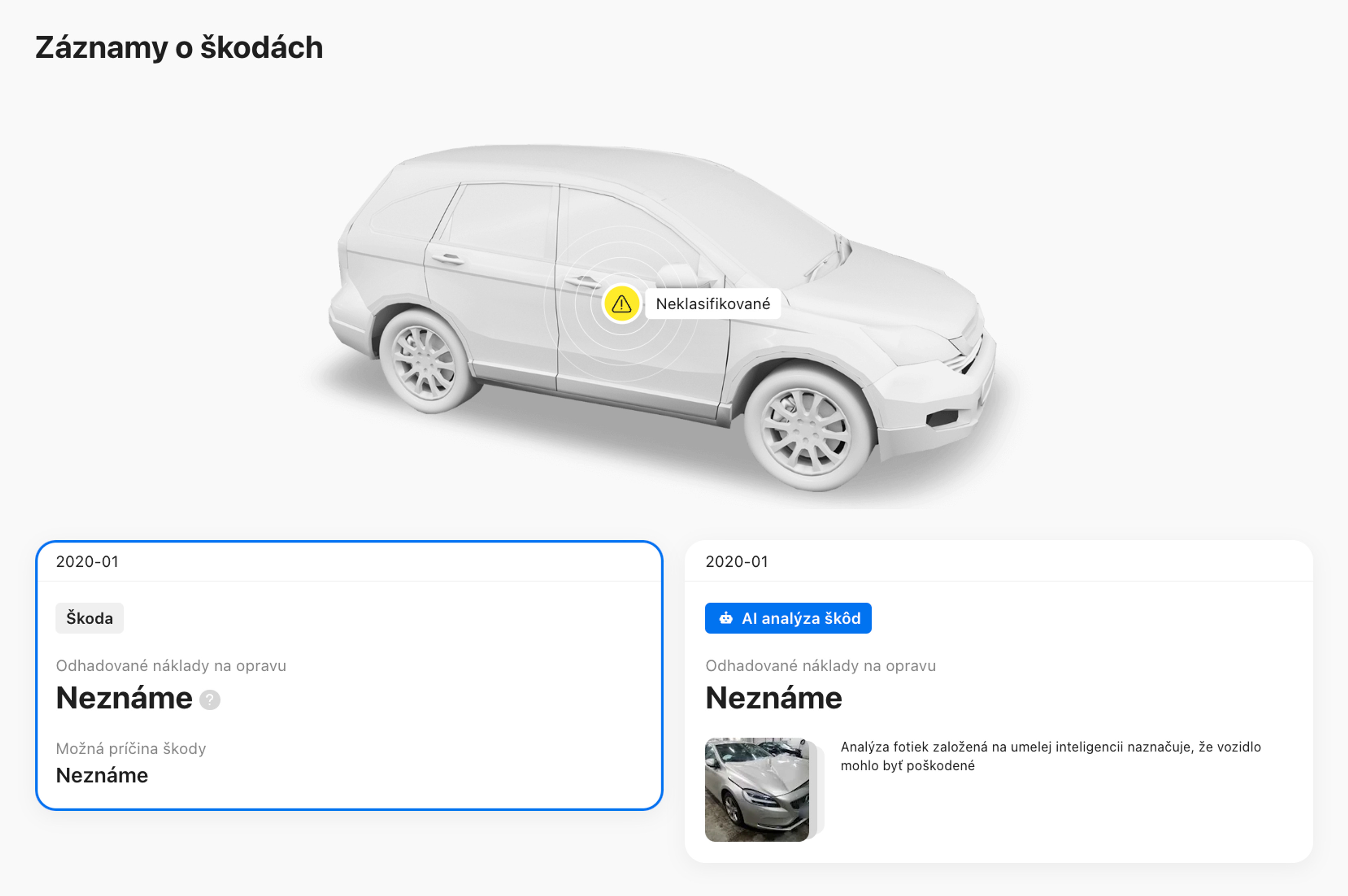 AI zisťuje poškodenie z fotografií vozidla