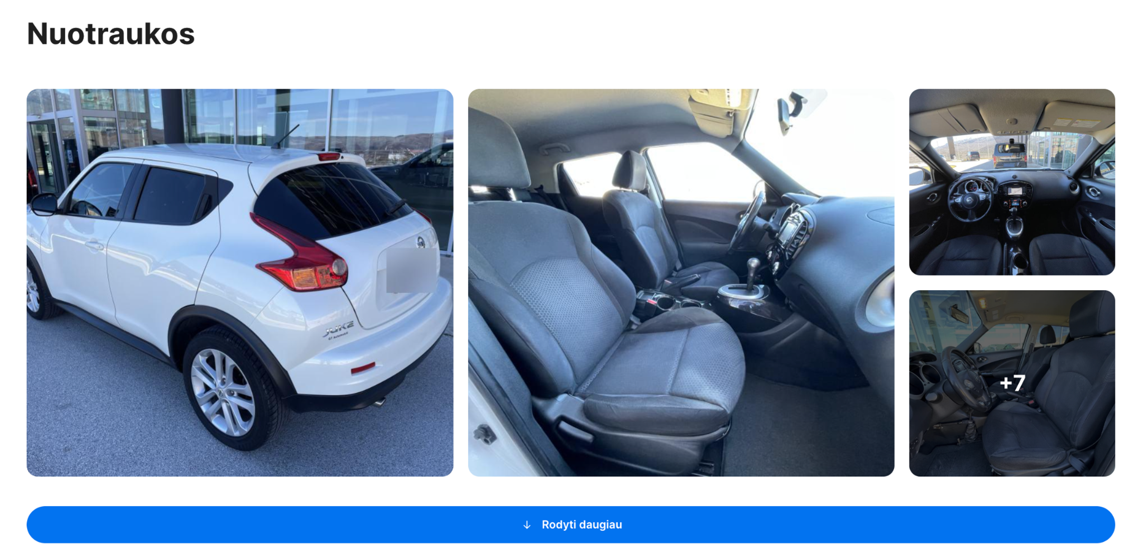 Nuotraukos "carVertical" ataskaitoje