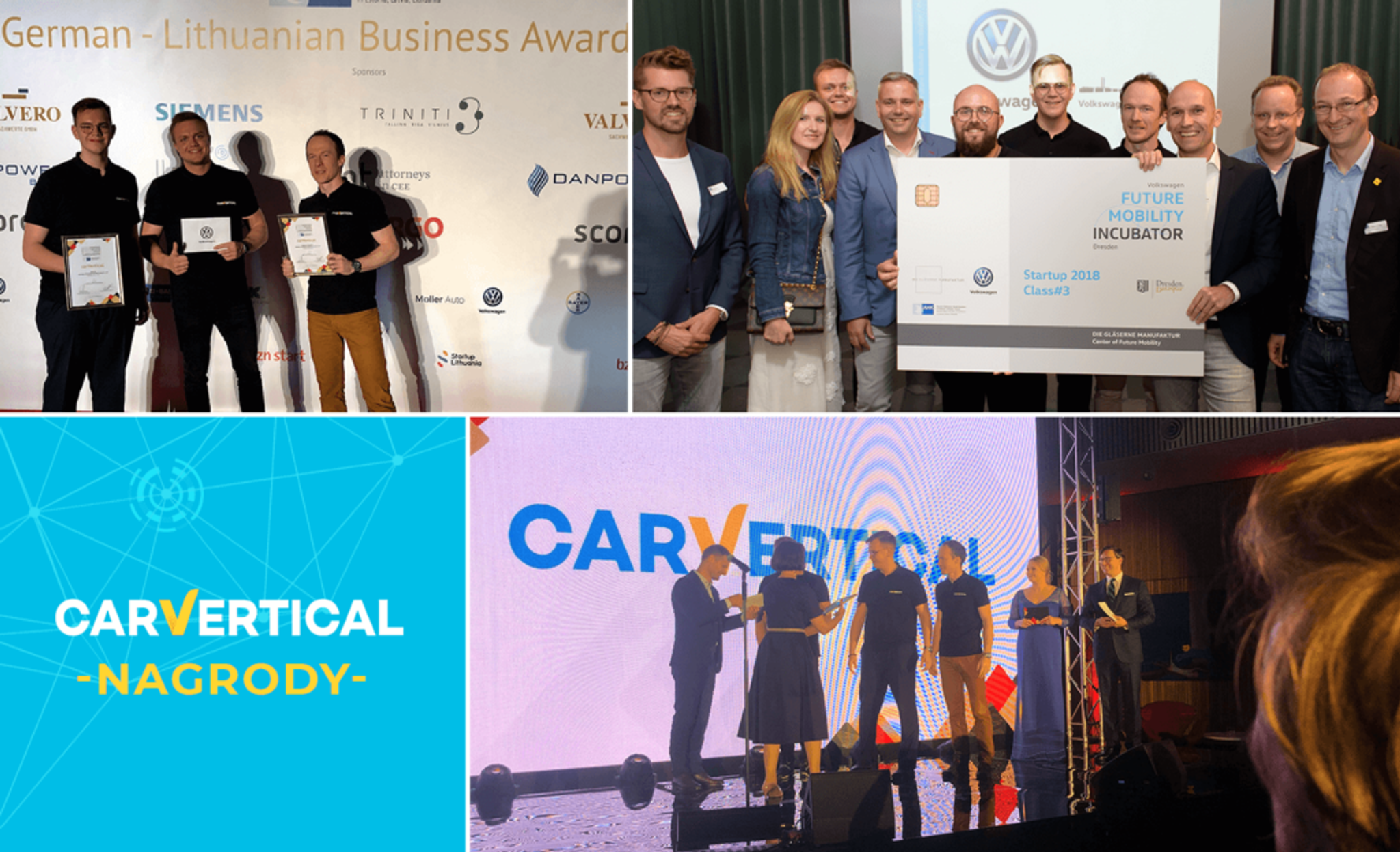 carVertical otrzymuje nagrodę od Inkubatora Mobilności Future 2018 oraz niemiecką litewską nagrodę biznesową