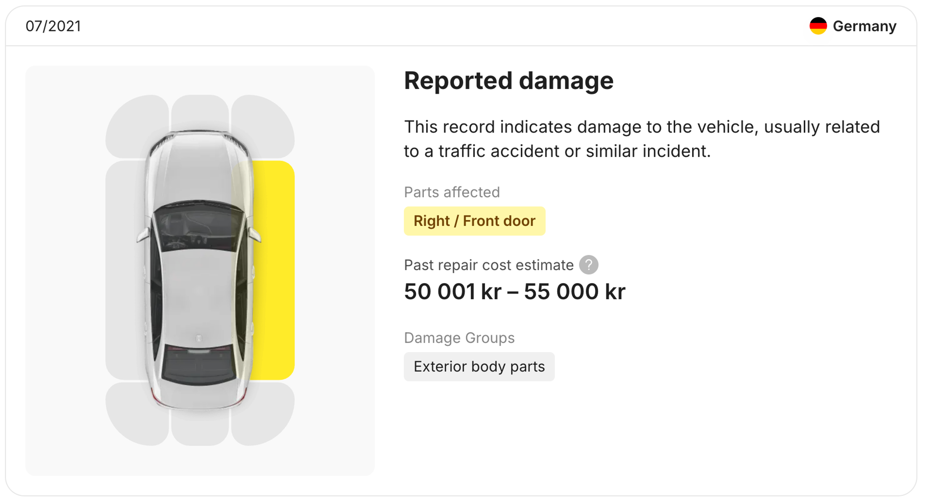 Matching damage