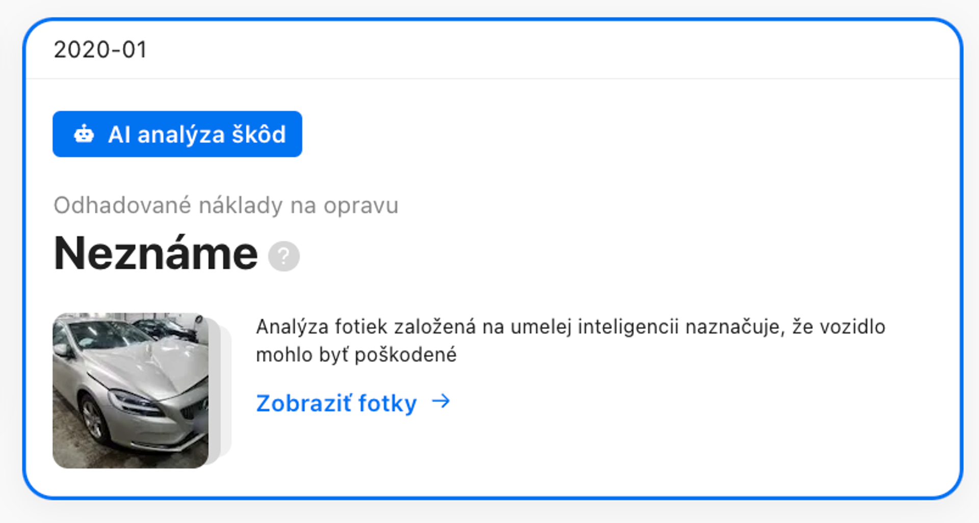 Prehľad poškodenia AI