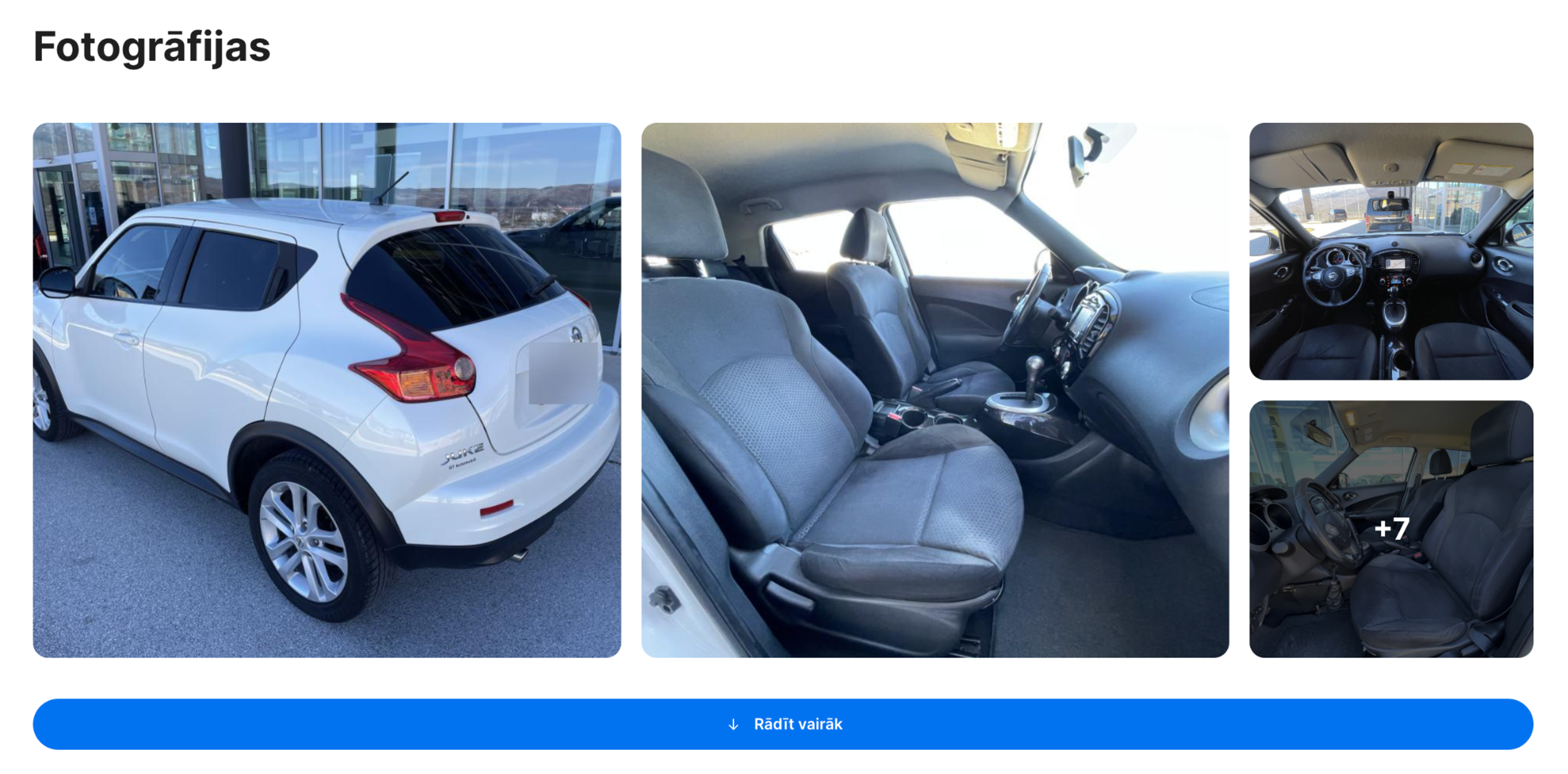 Fotogrāfijas "carVertical" ziņojumā