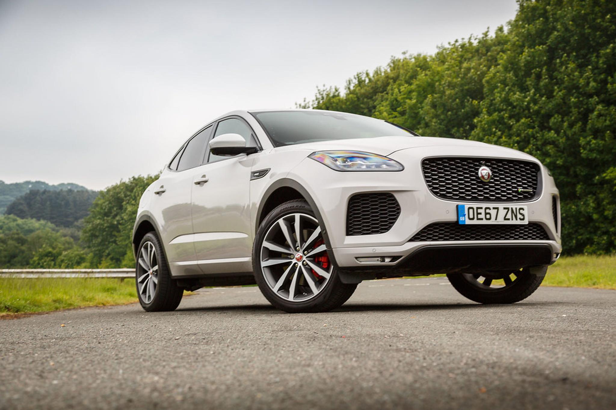 Jaguar E Pace on asphalt