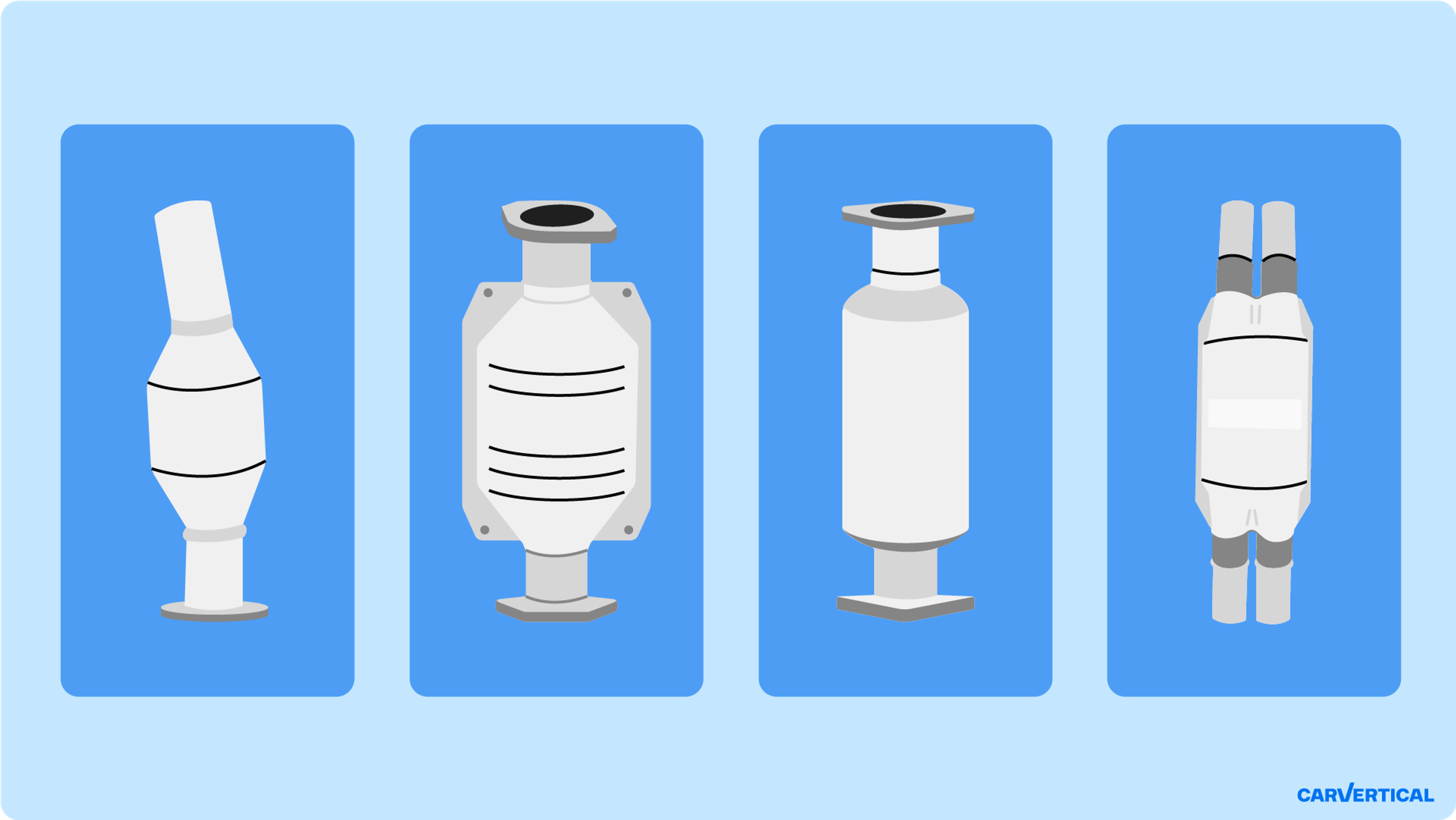 Különböző típusú autó katalizátorok