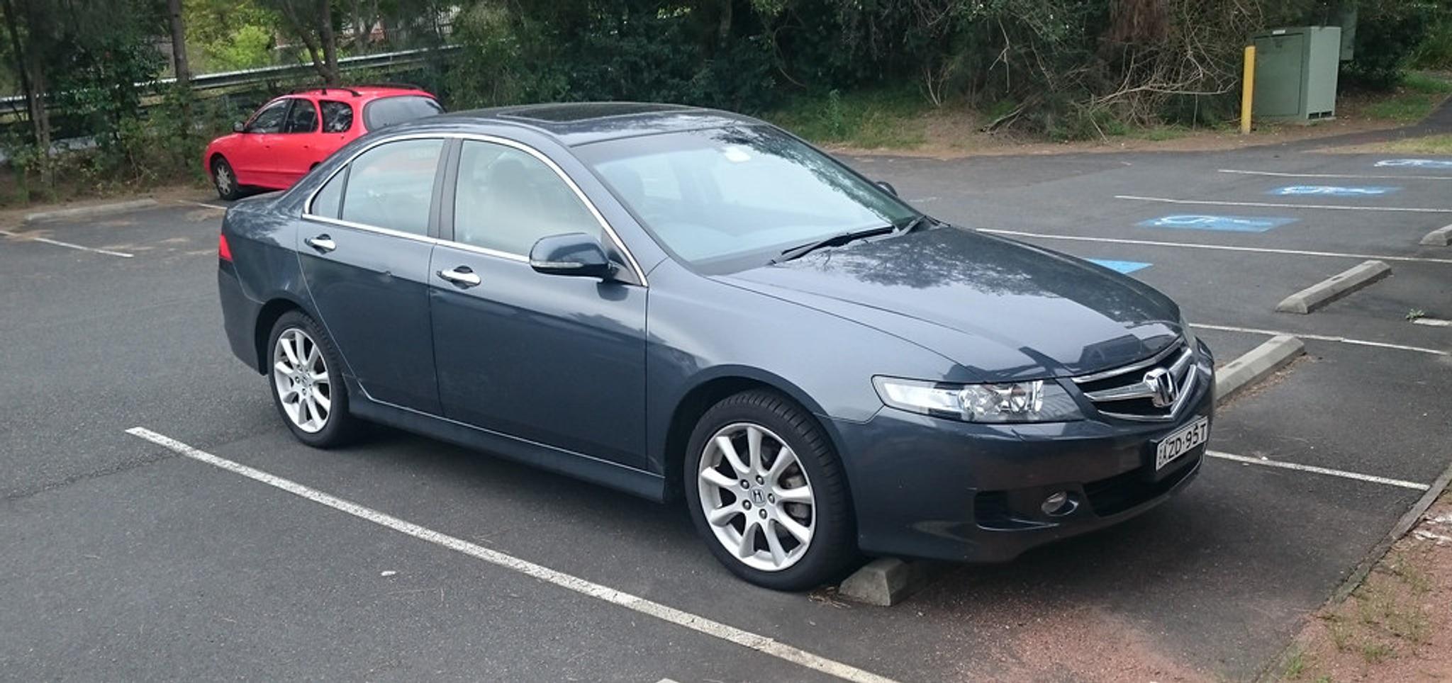 Blue Acura TSX (a.k.a. Honda Accord) (2004-2008)