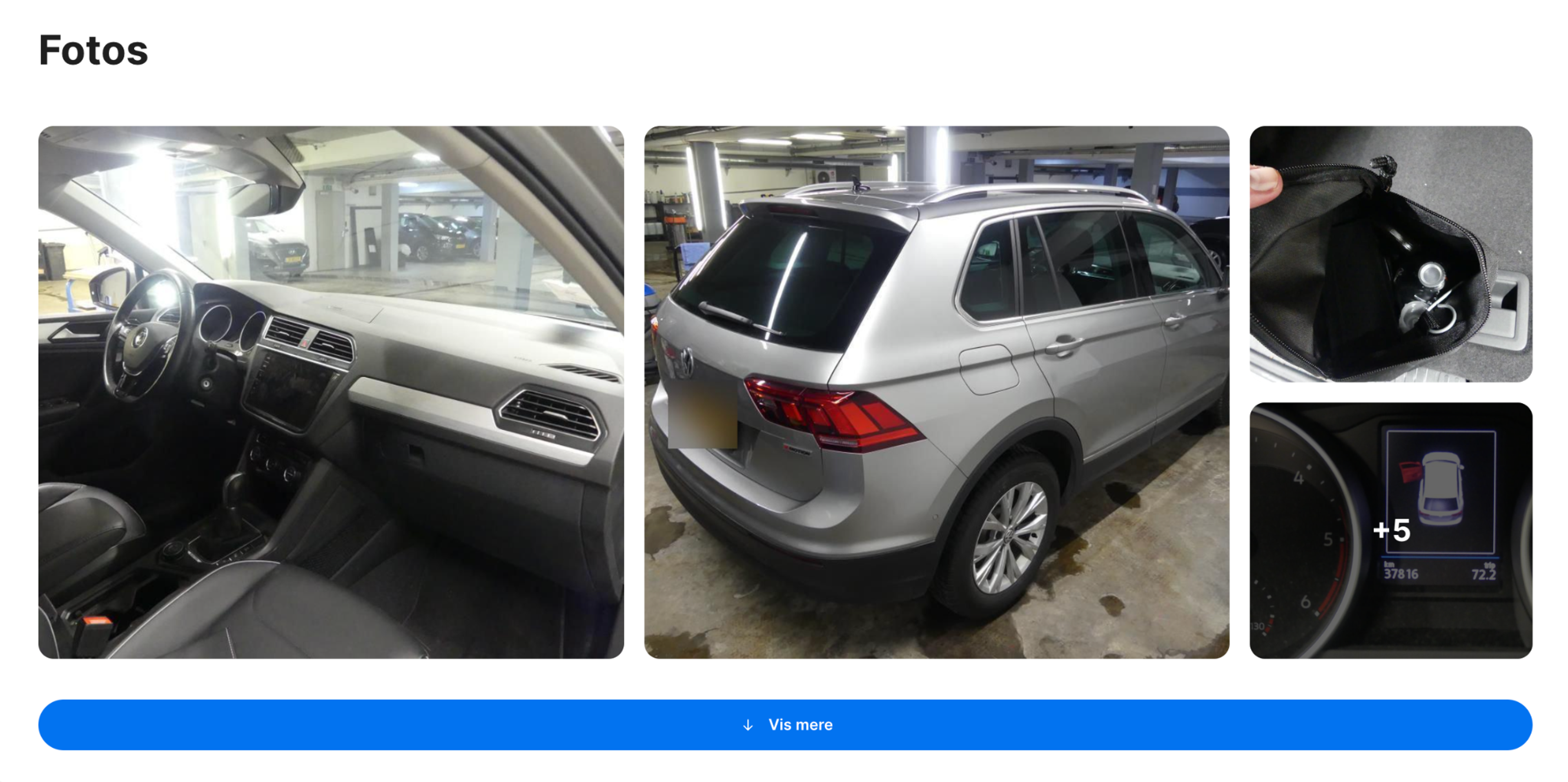 Fotosektionen i rapporten "carVertical"