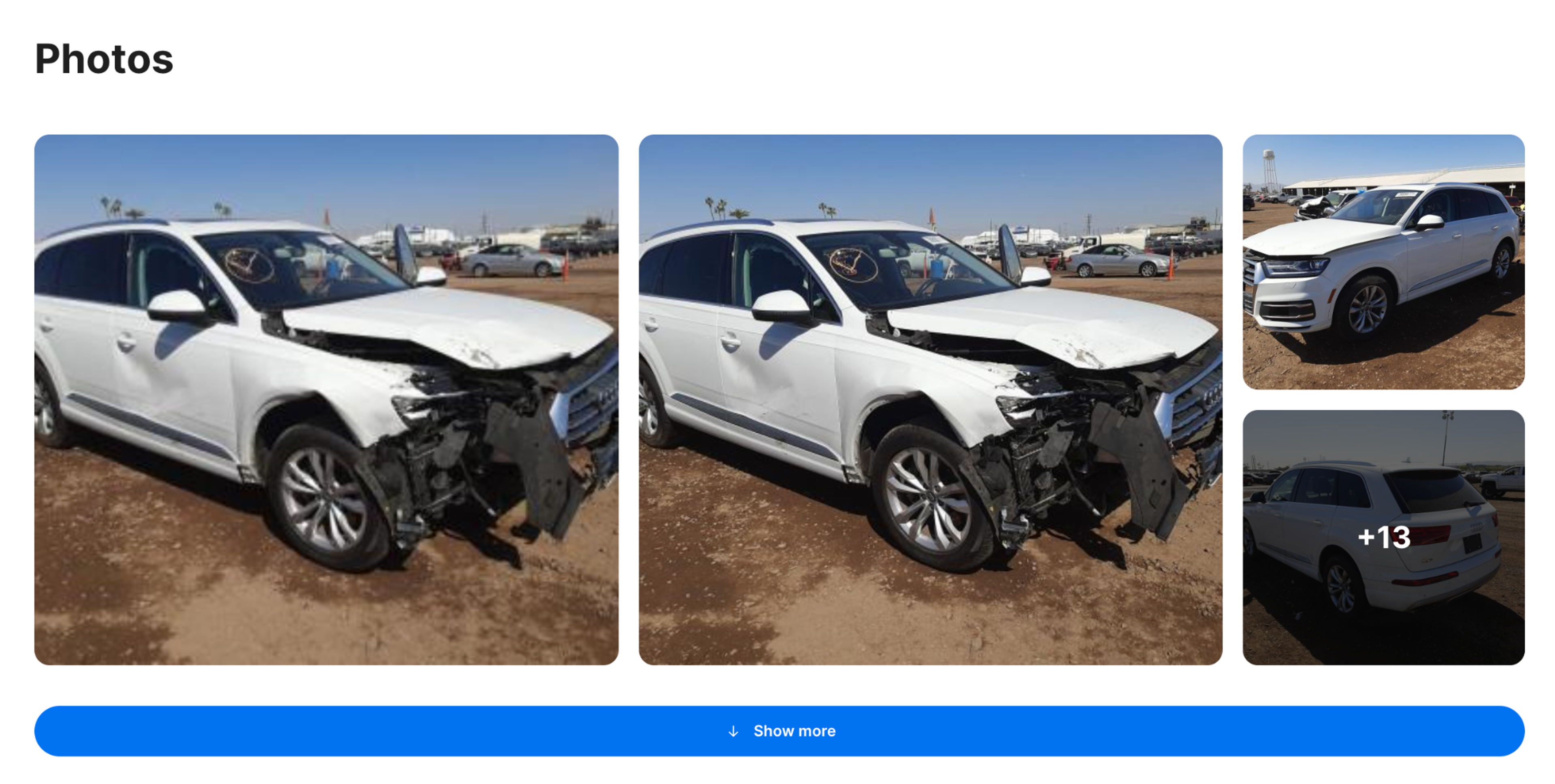 Photos in carVertical report