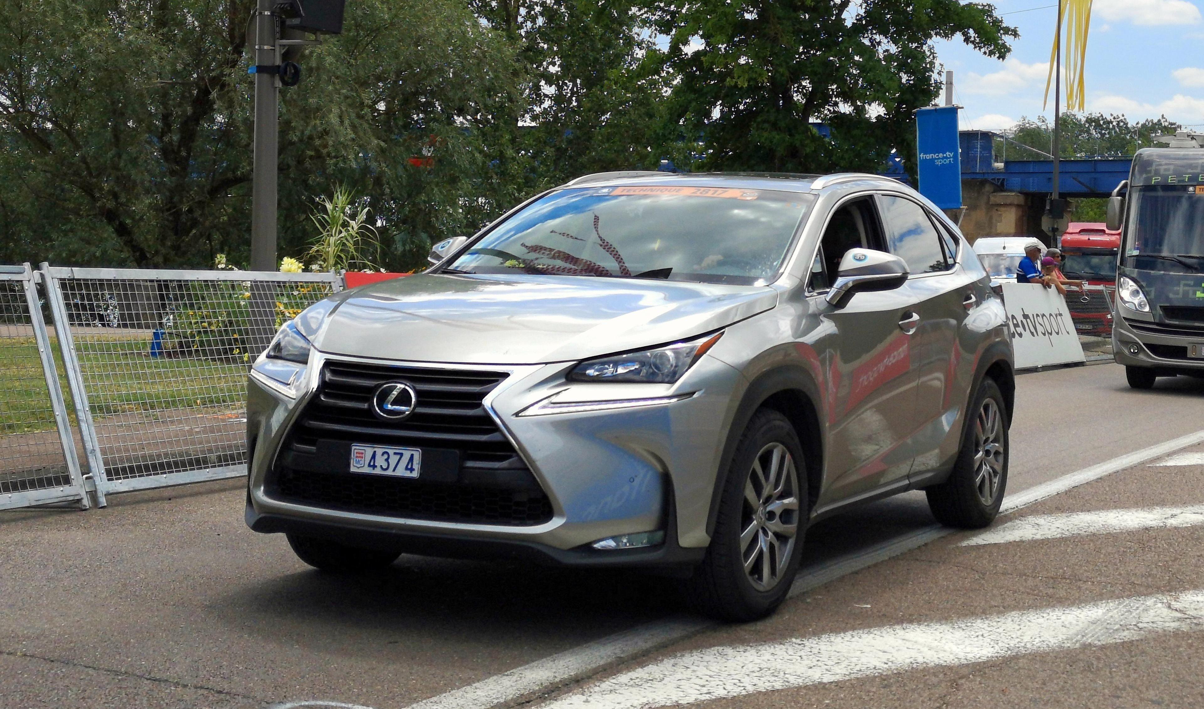 Ein silberner Lexus NX 300h