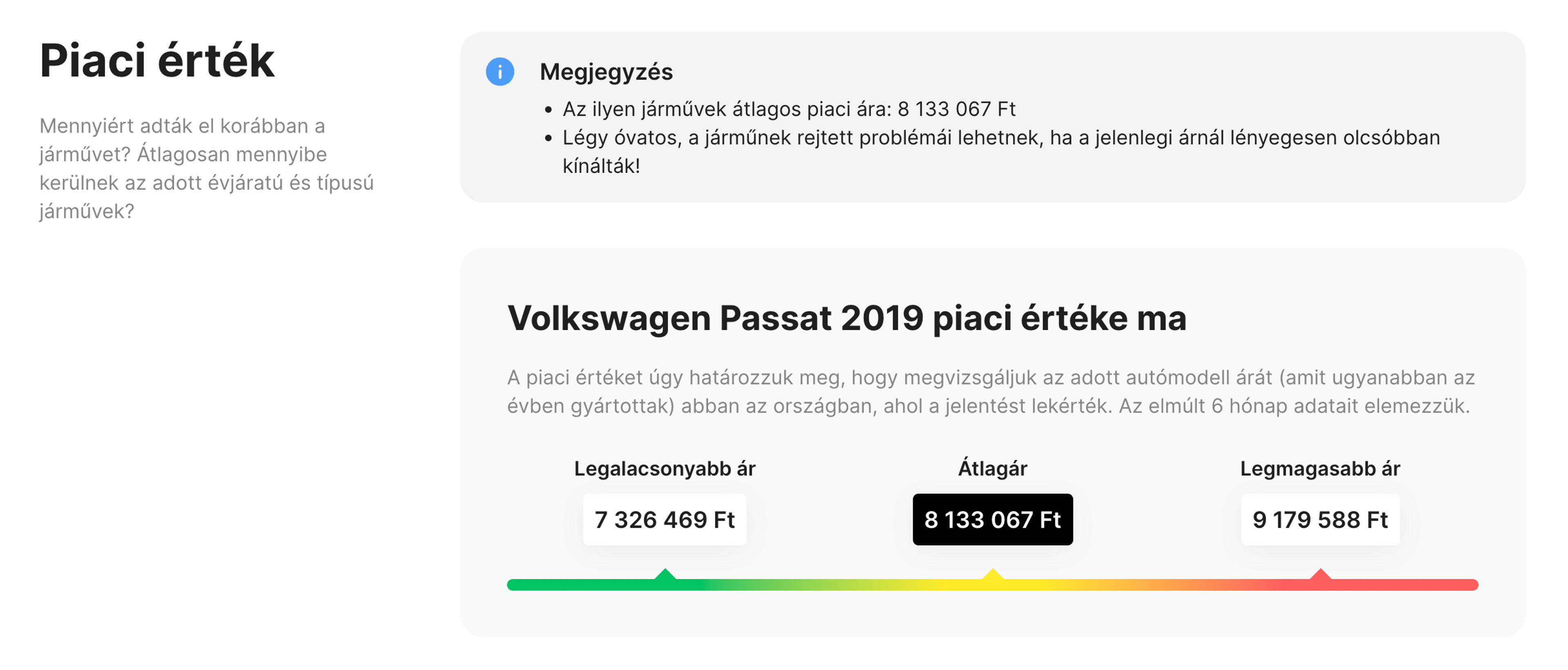 autóértékelő rész a carVertical jelentésben