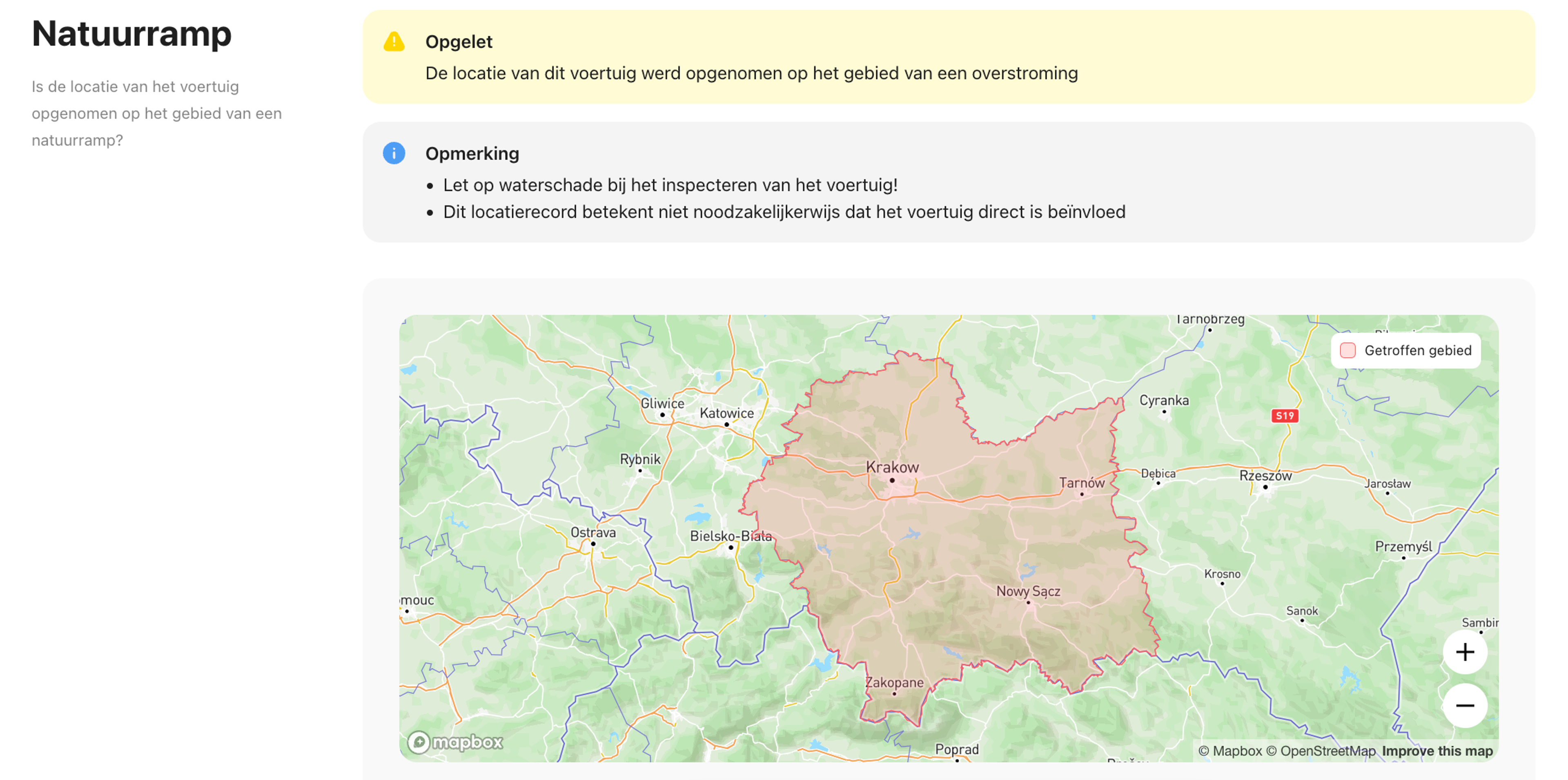 Overstromingsrecord gevonden in het carVertical-voertuiggeschiedenisrapport