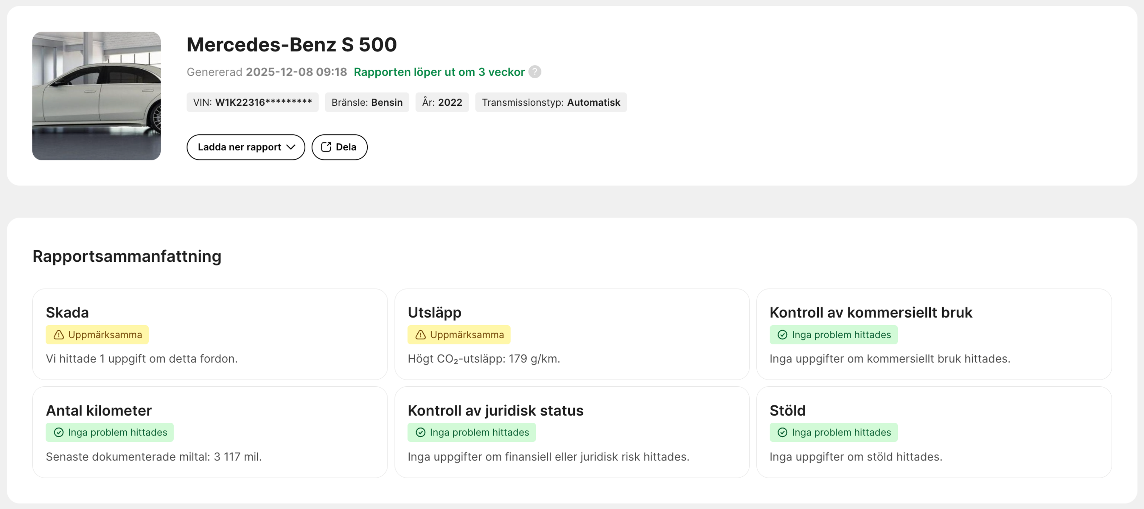 Rapportsammanfattning