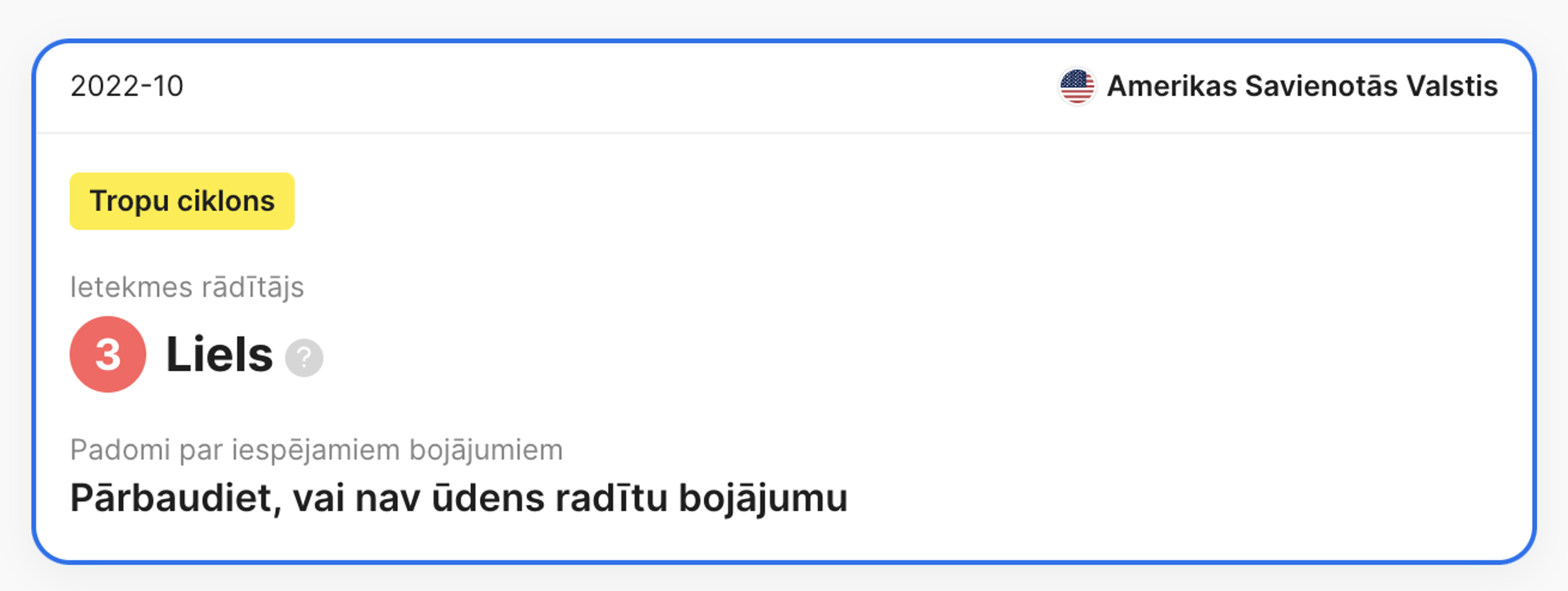 carVertical pārskatā konstatēta katastrofas informācija