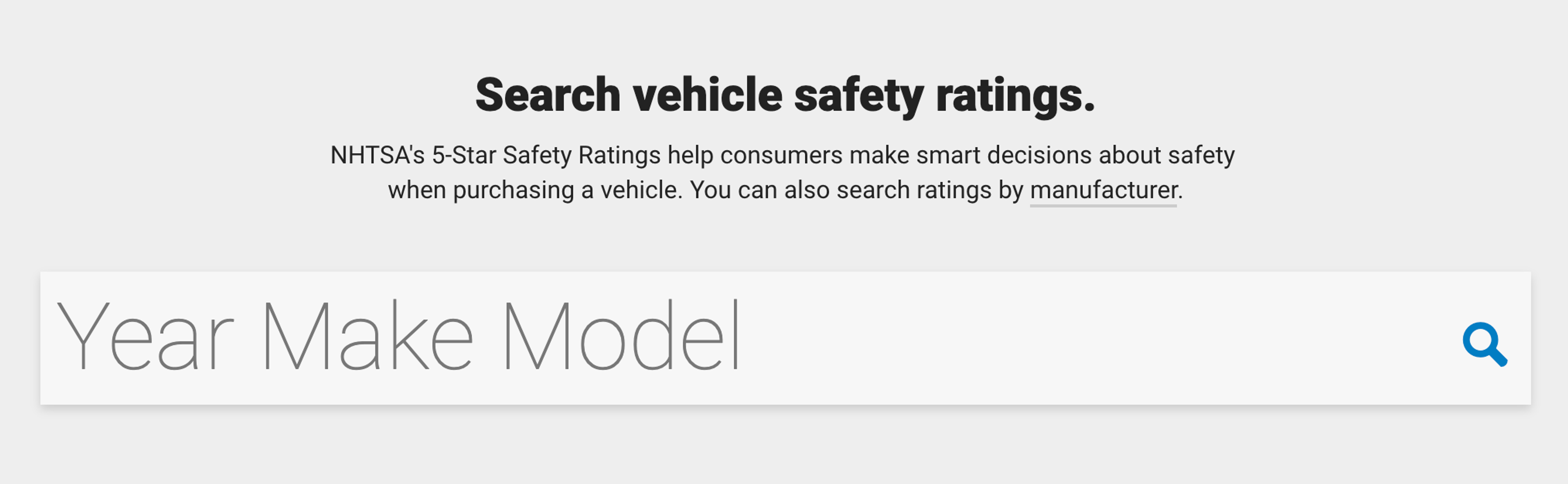 NHTSA safety rating