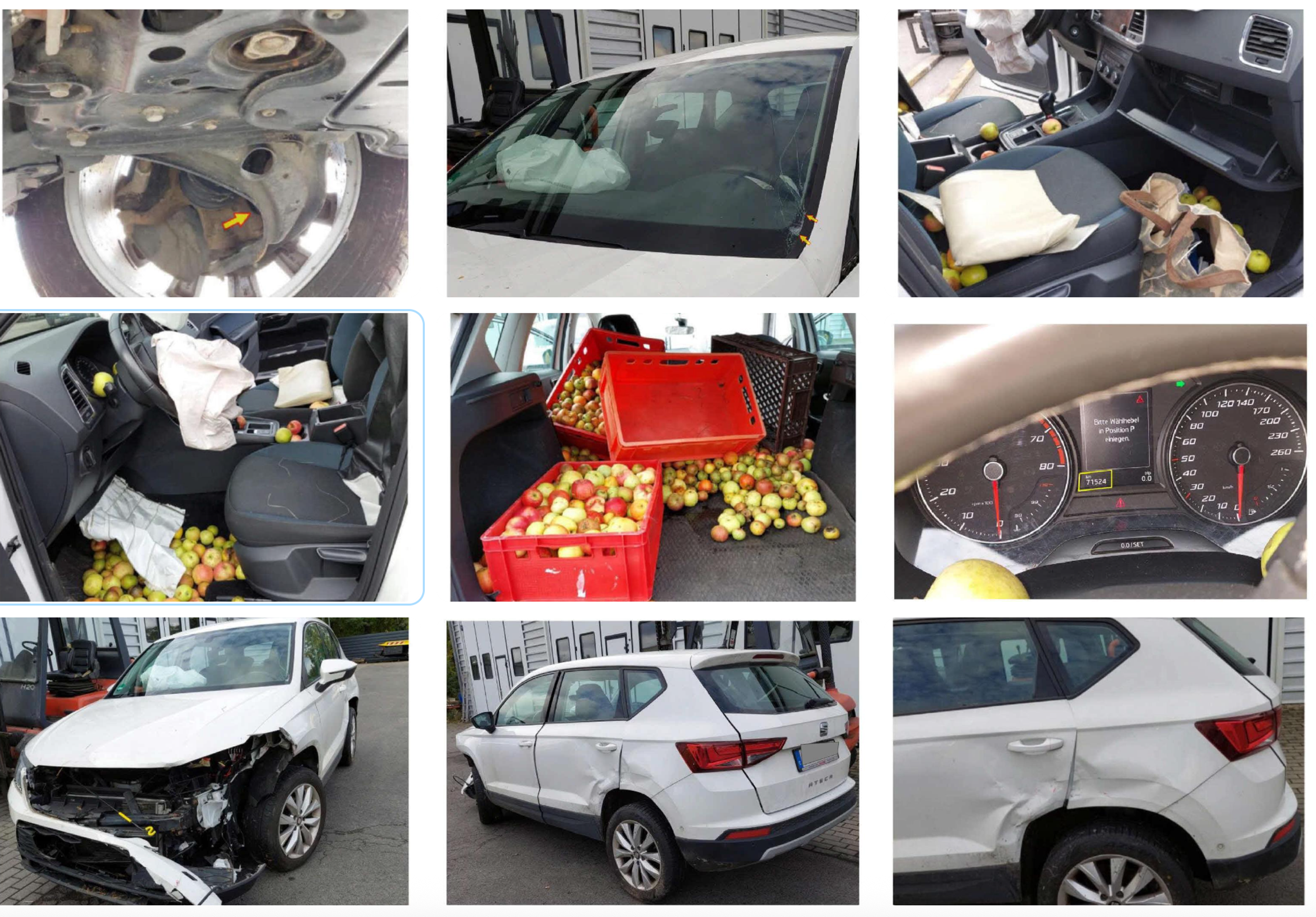 Real photos of the Ateca from the history report.