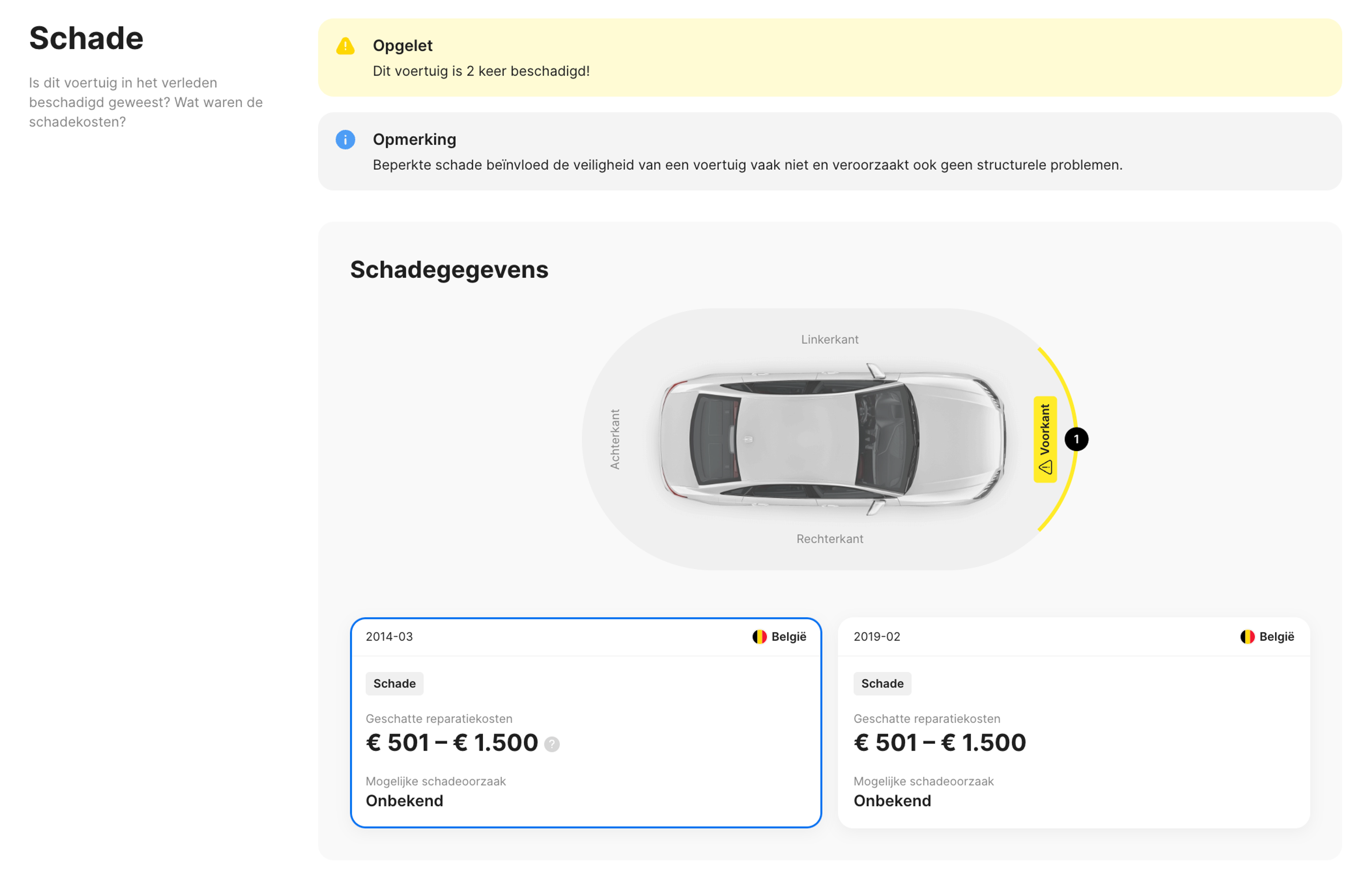 Schade sectie