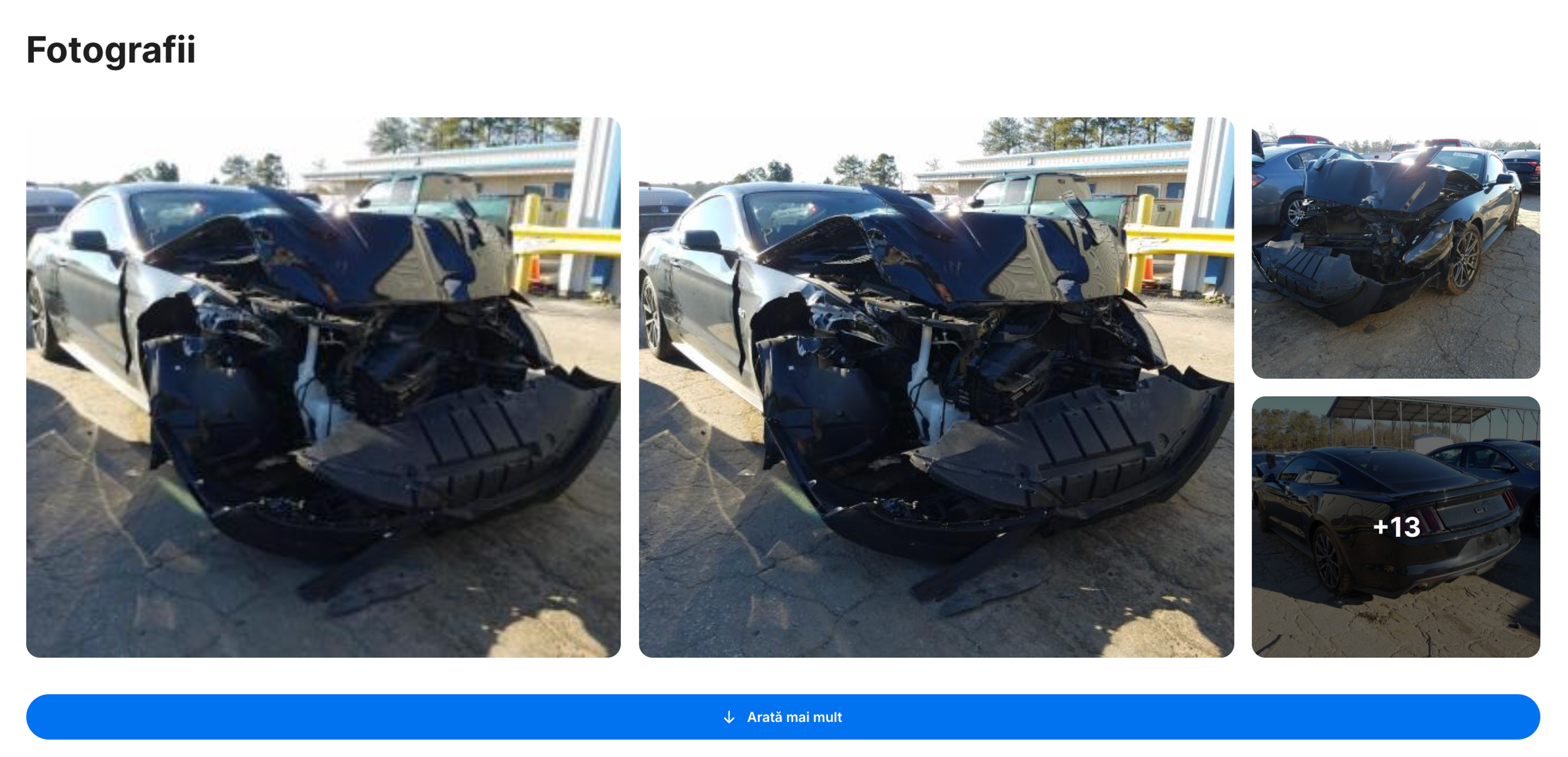 bmw alb avariat, masina cu fata sparta, vehicul dupa accident