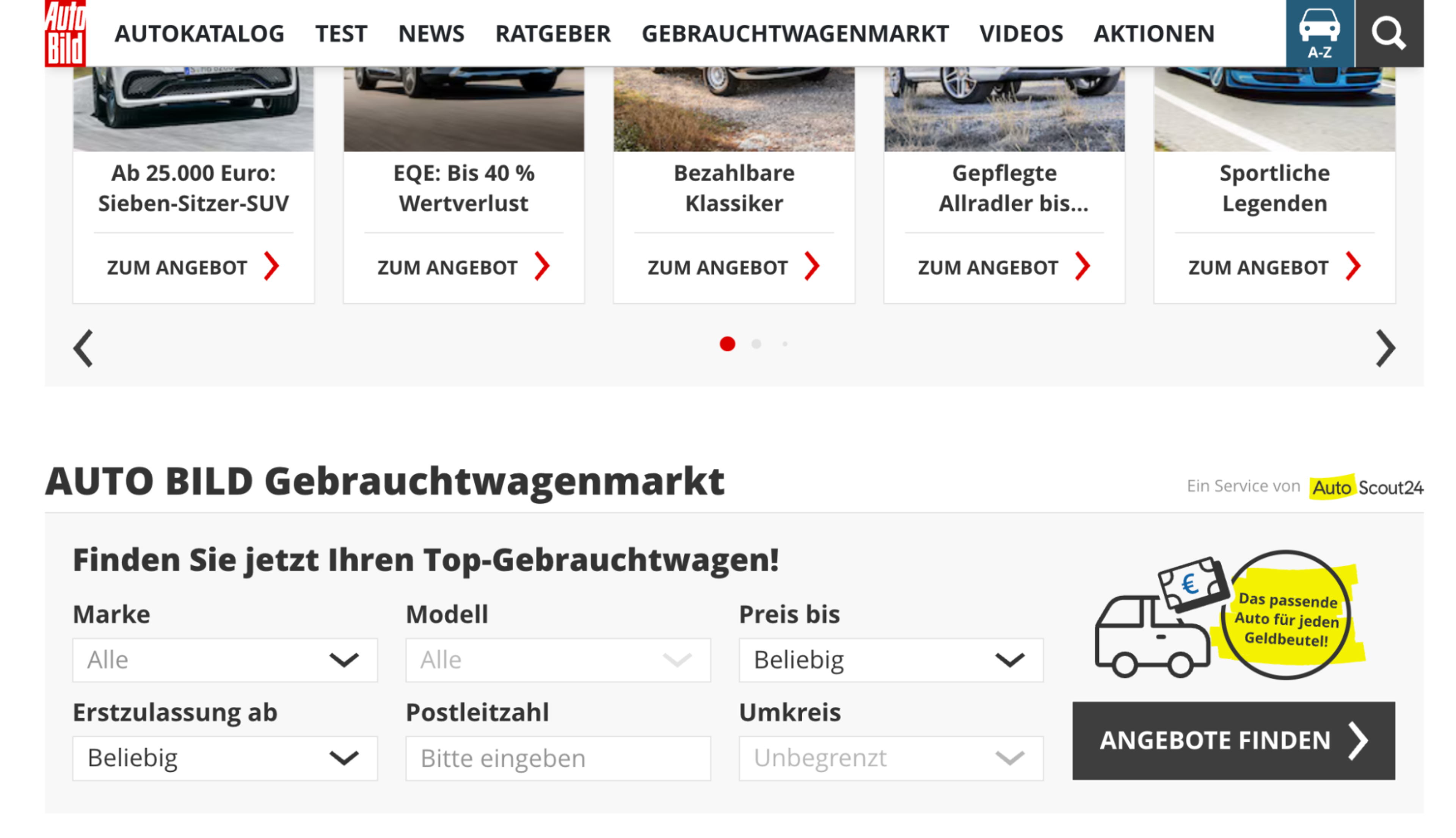 Домашня сторінка Autobild