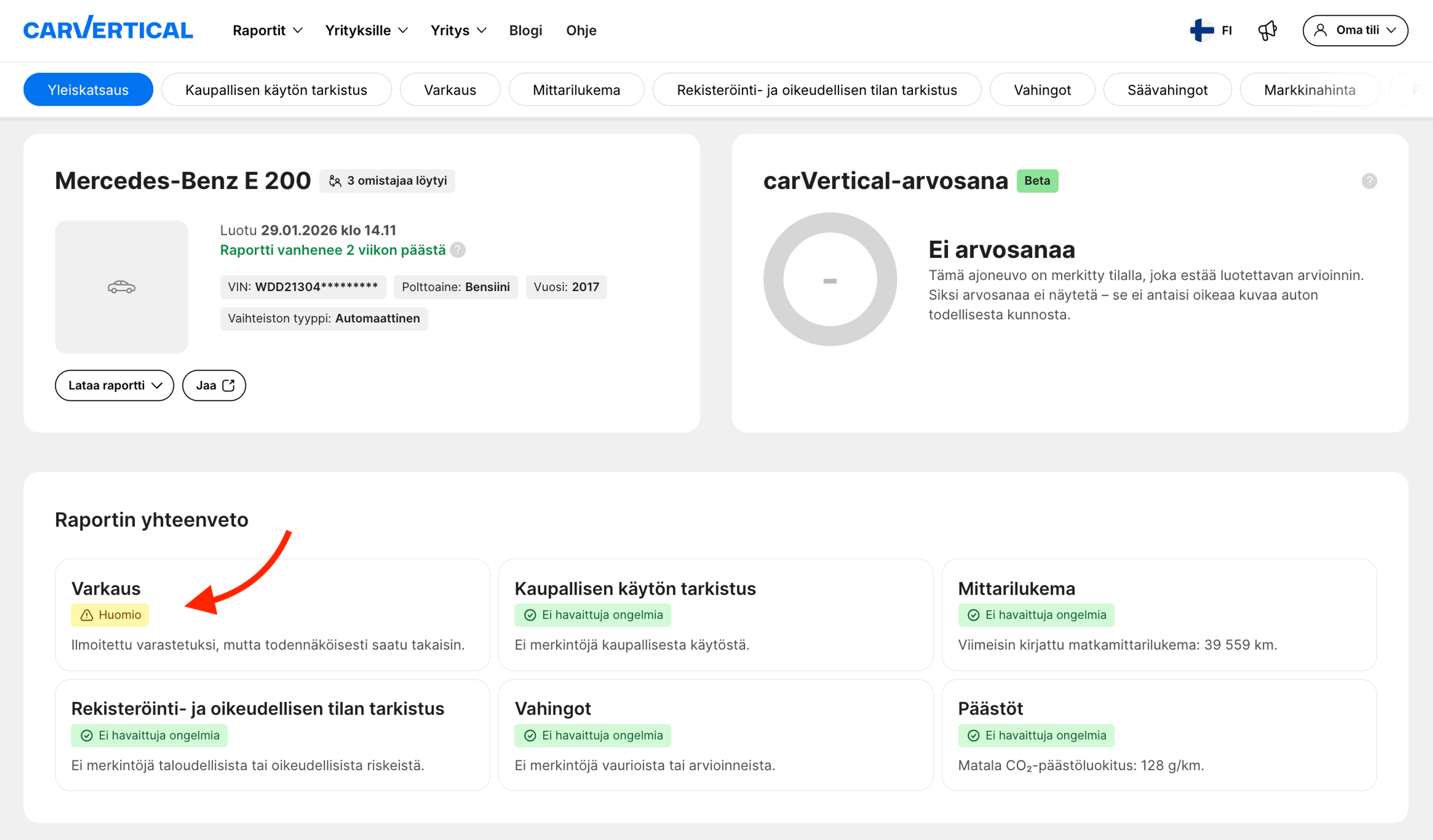 Mercedes-Benzin historiaraportti