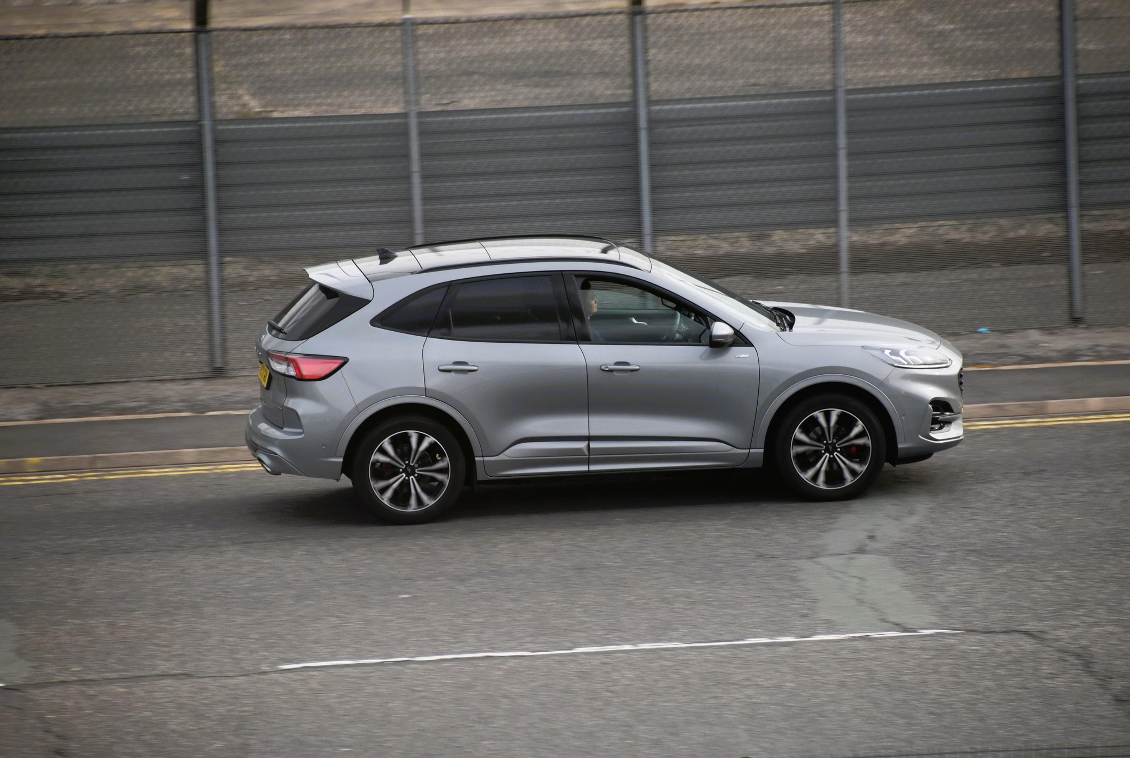 A grey Ford Kuga on the road  