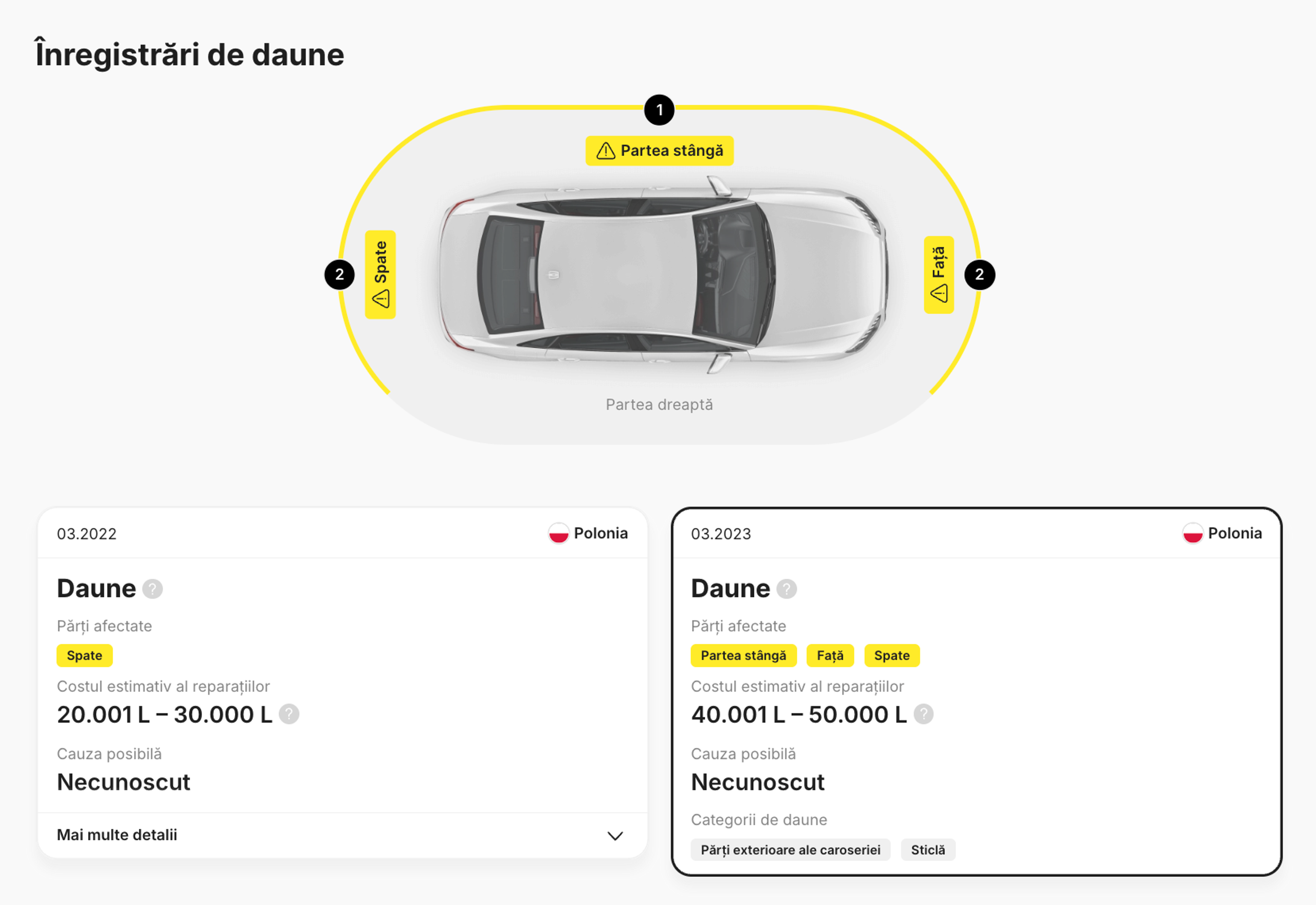 raport istoric vehicul, daune costuri aproximative reparatii, daune grave, raport auto, evidenta daune