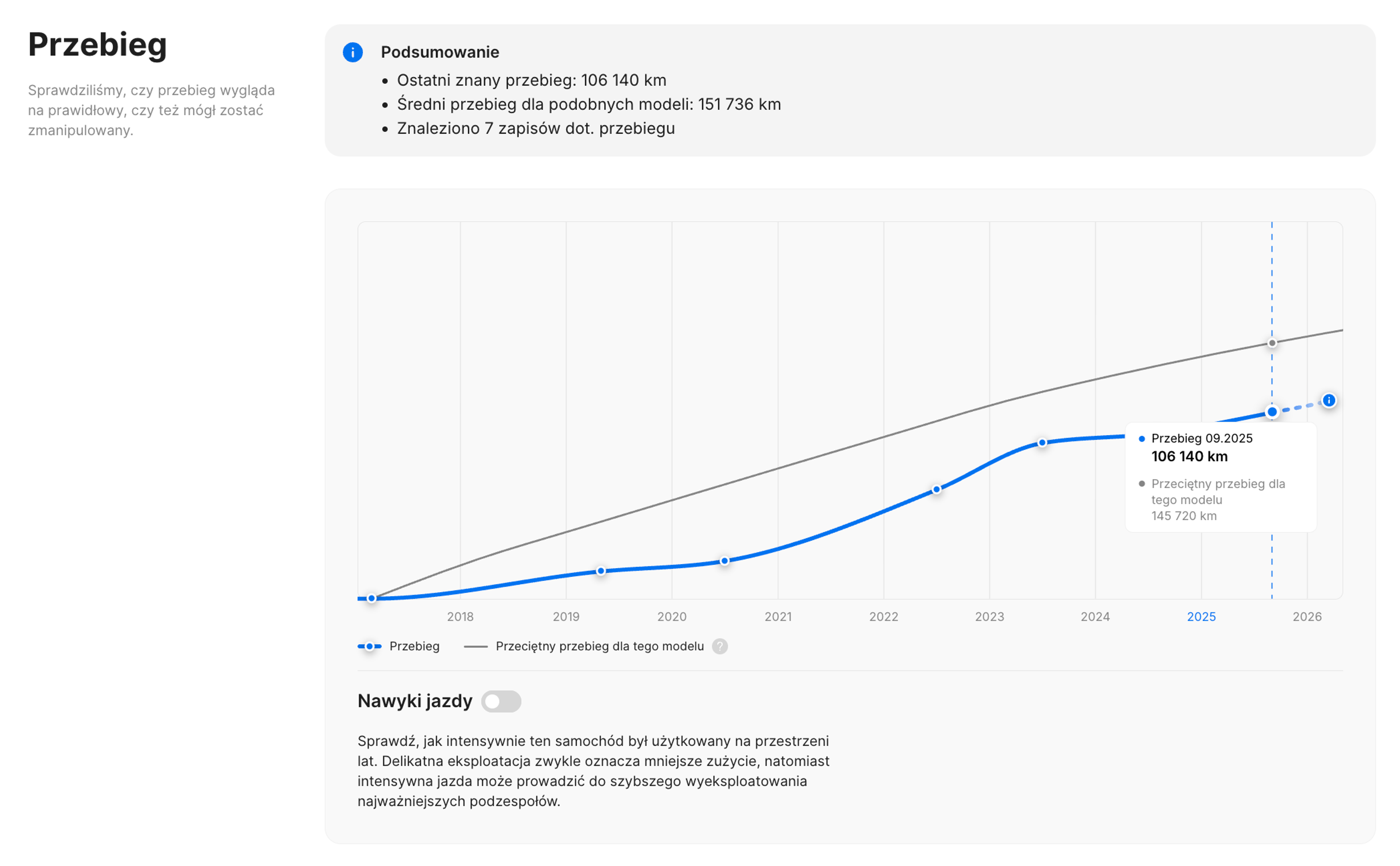 typowy zrzut ekranu przebiegu