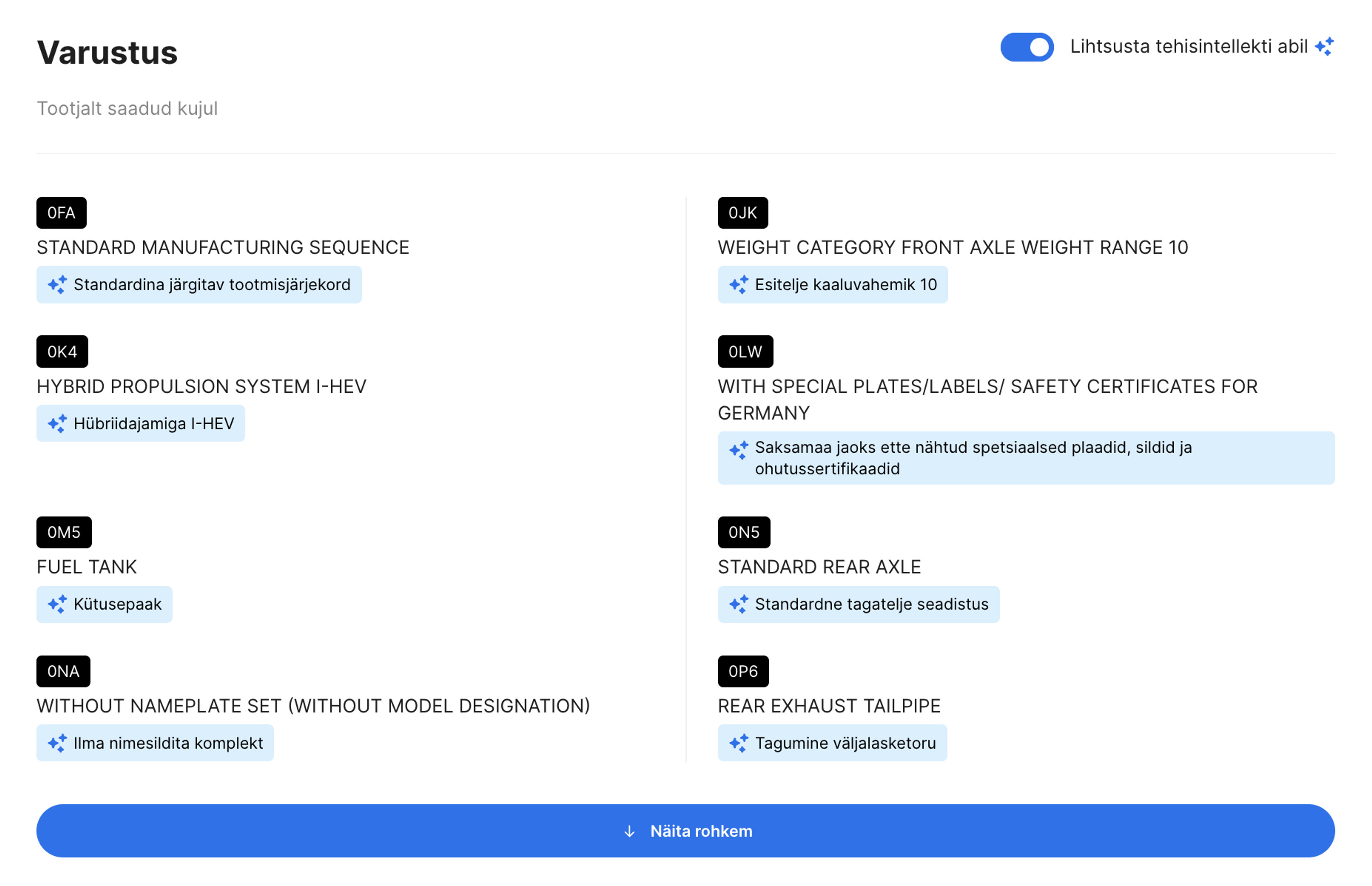 Lihtsustage AI funktsiooniga carVerticali aruandes