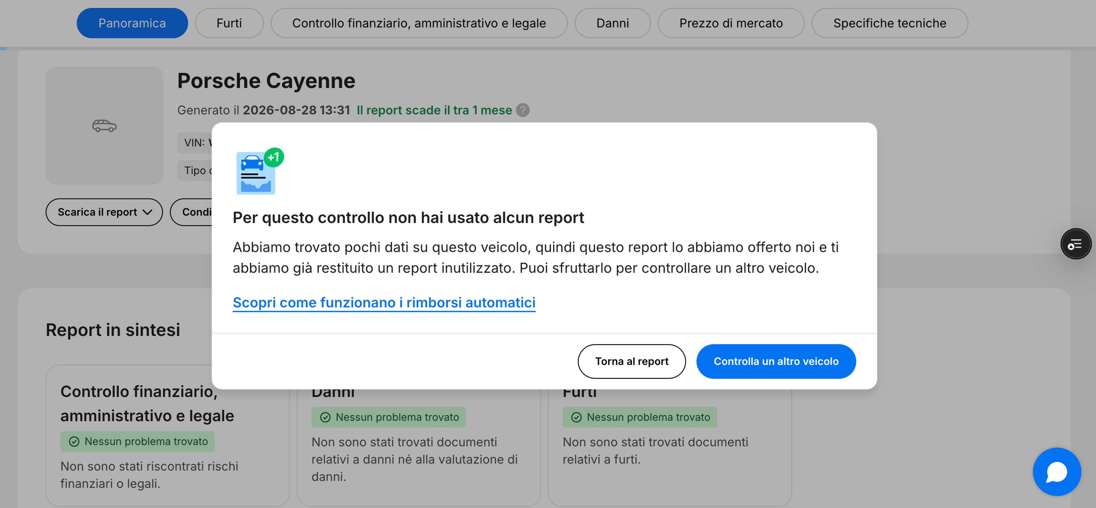 rapporto di non accettazione