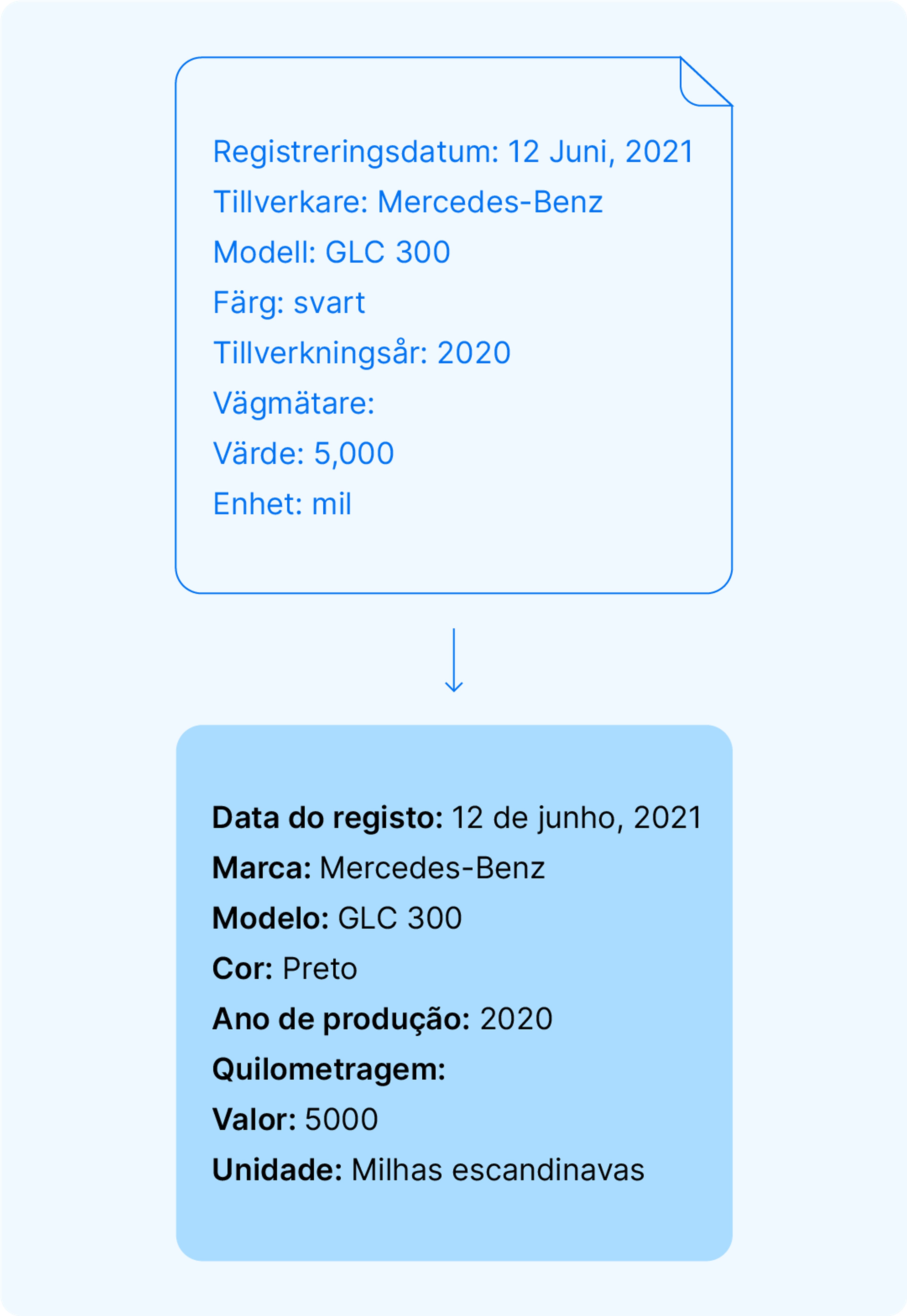 Como os dados do carVertical estão organizados