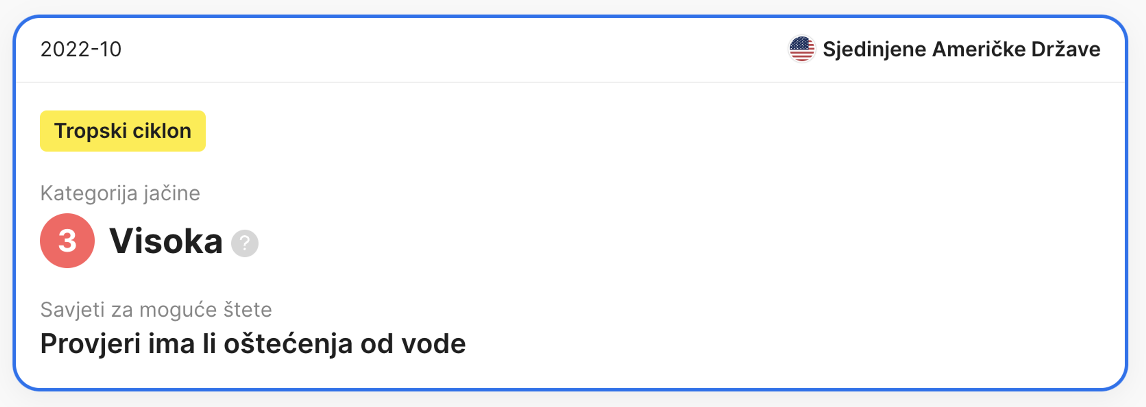 informacije o katastrofi otkrivene u carVertical izvješću
