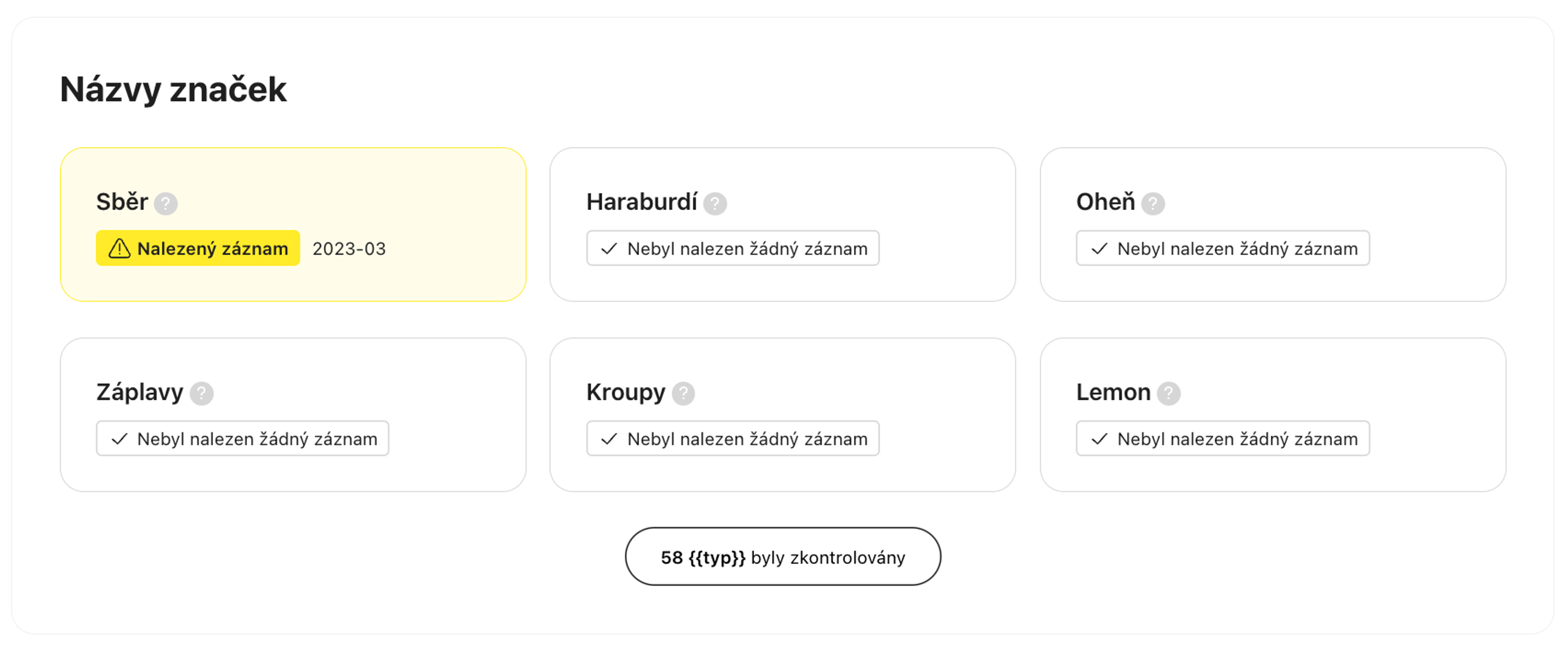 Funkce kontroly označení vozu a jeho stavu v přehledu carVertical