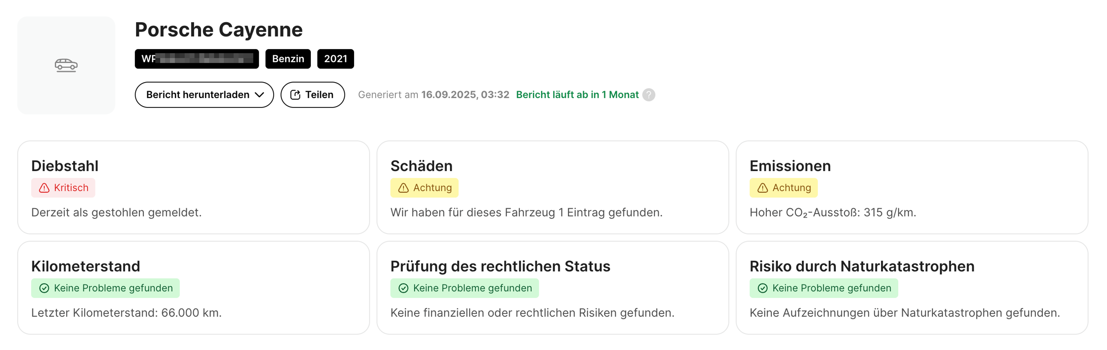 Zusammenfassung eines Porsche Historienberichts