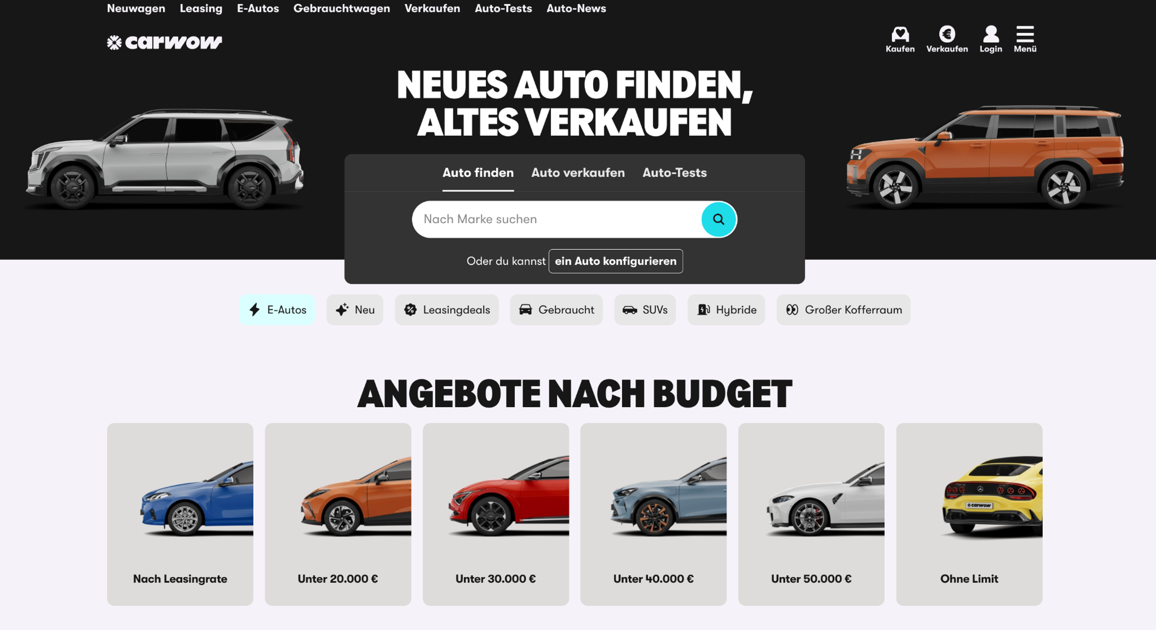 carwow.de Startseite
