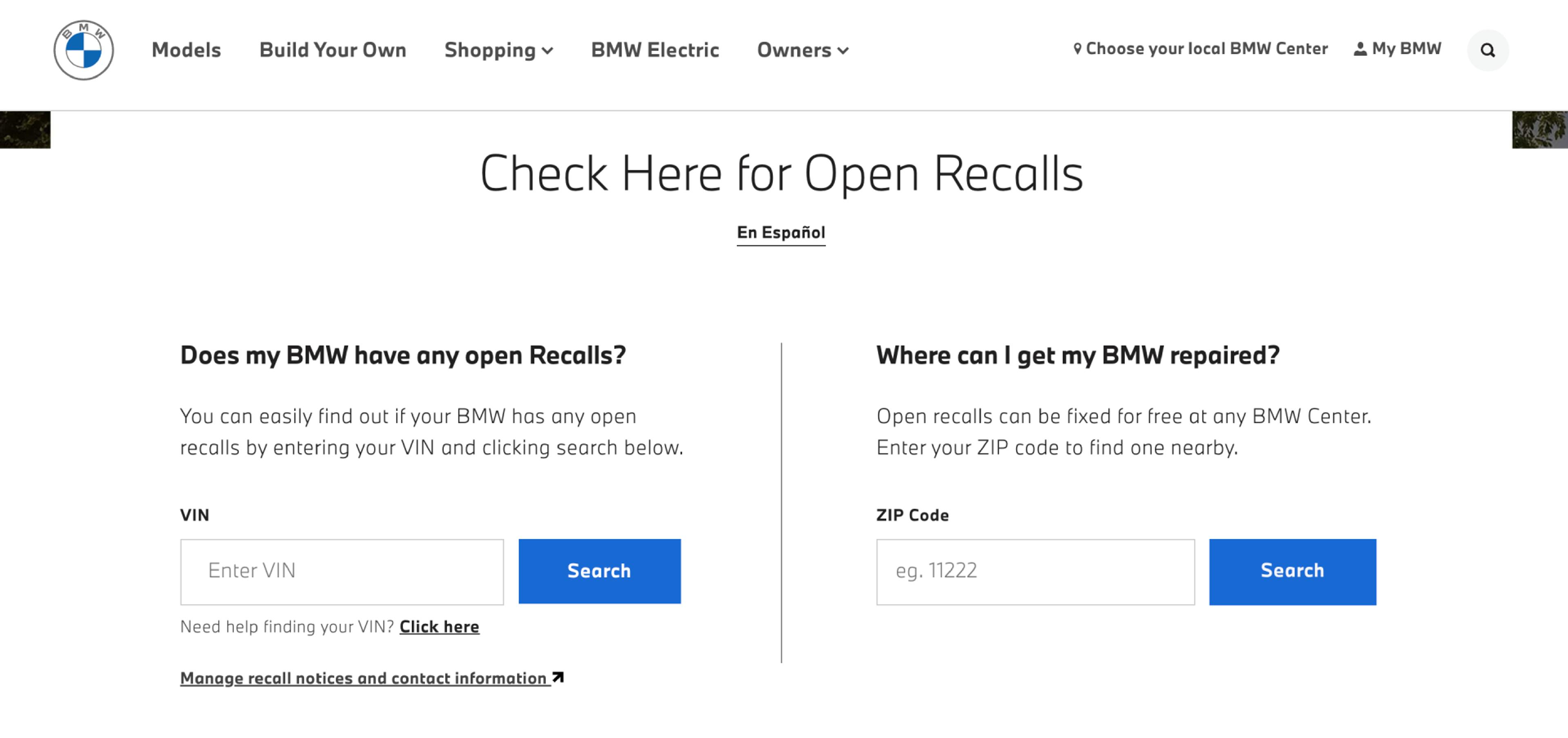 bmw recall, what is a recall
