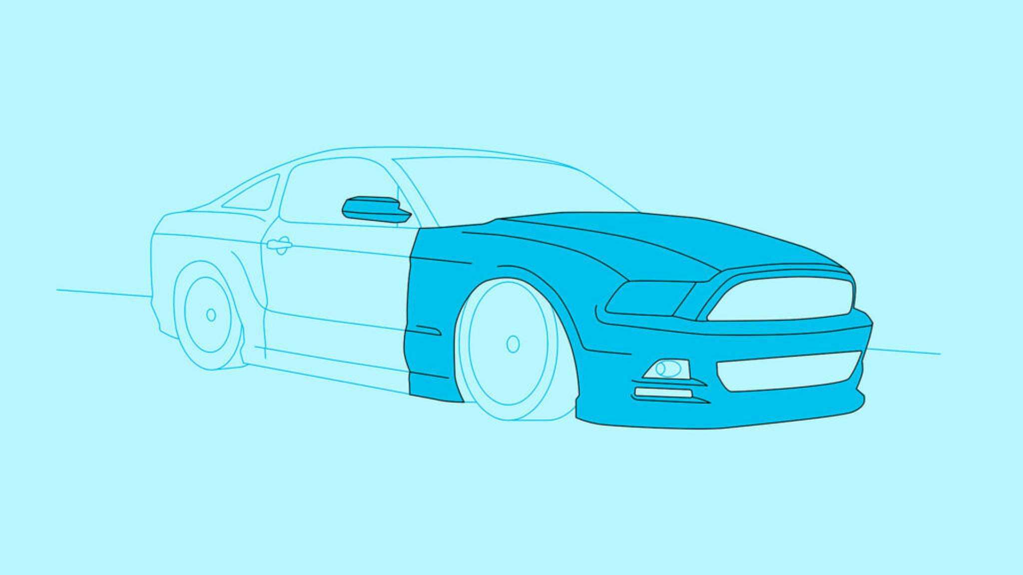 Car paint protection film full frontal coverage