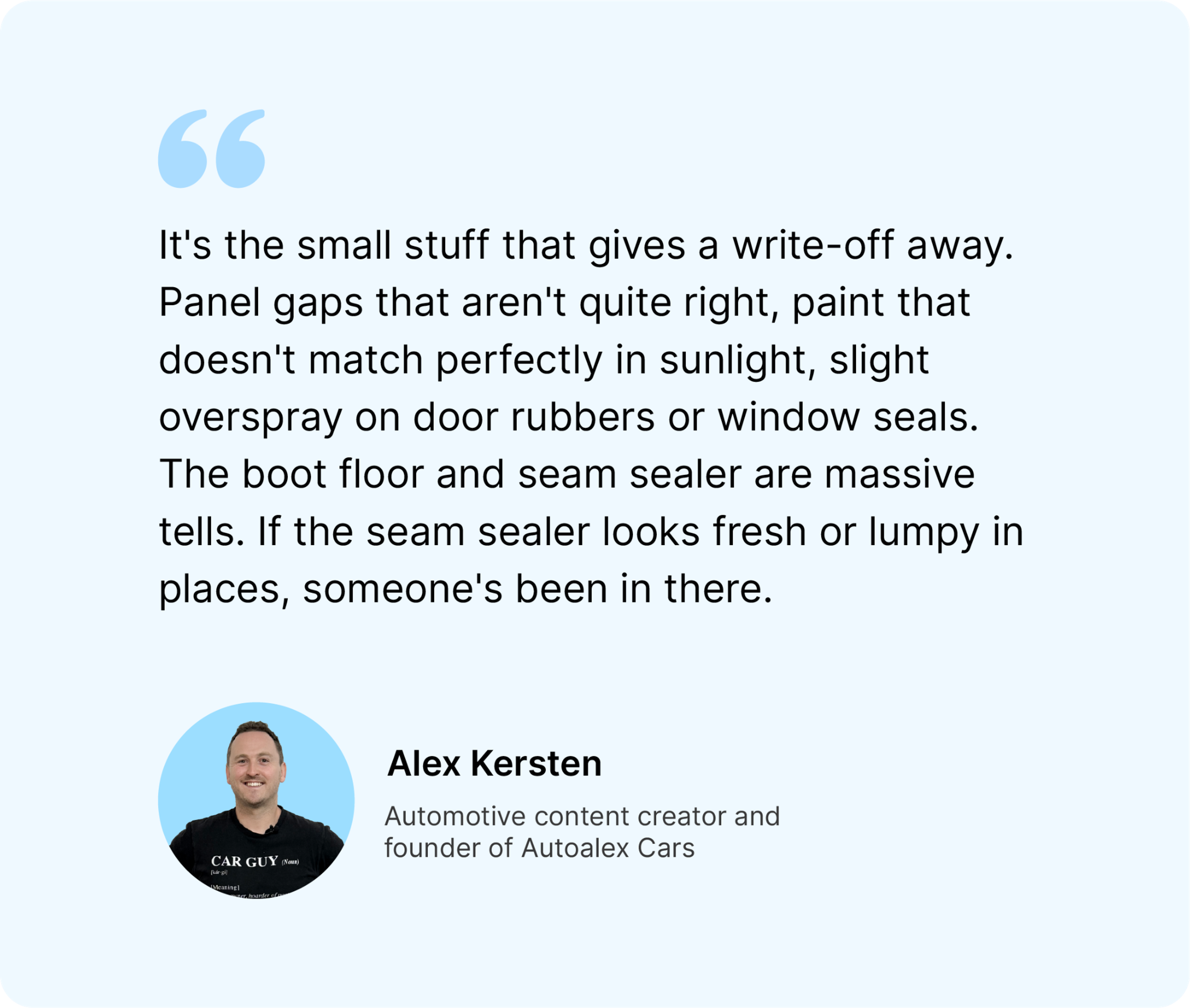 Autoalex’s insights on how to spot a potential write-off