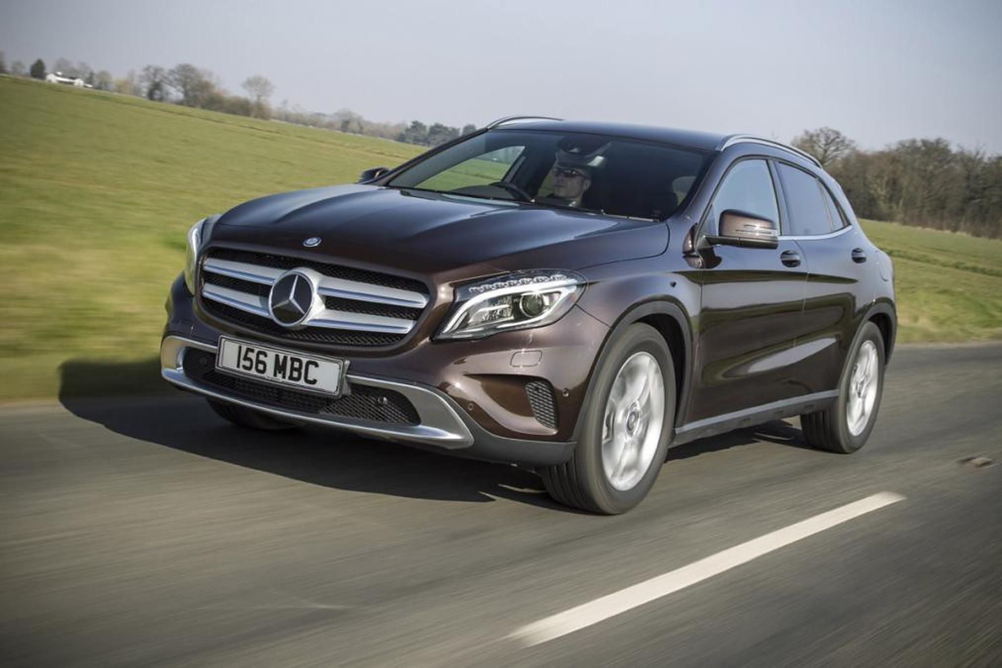 Dark brown Mercedes GLA 