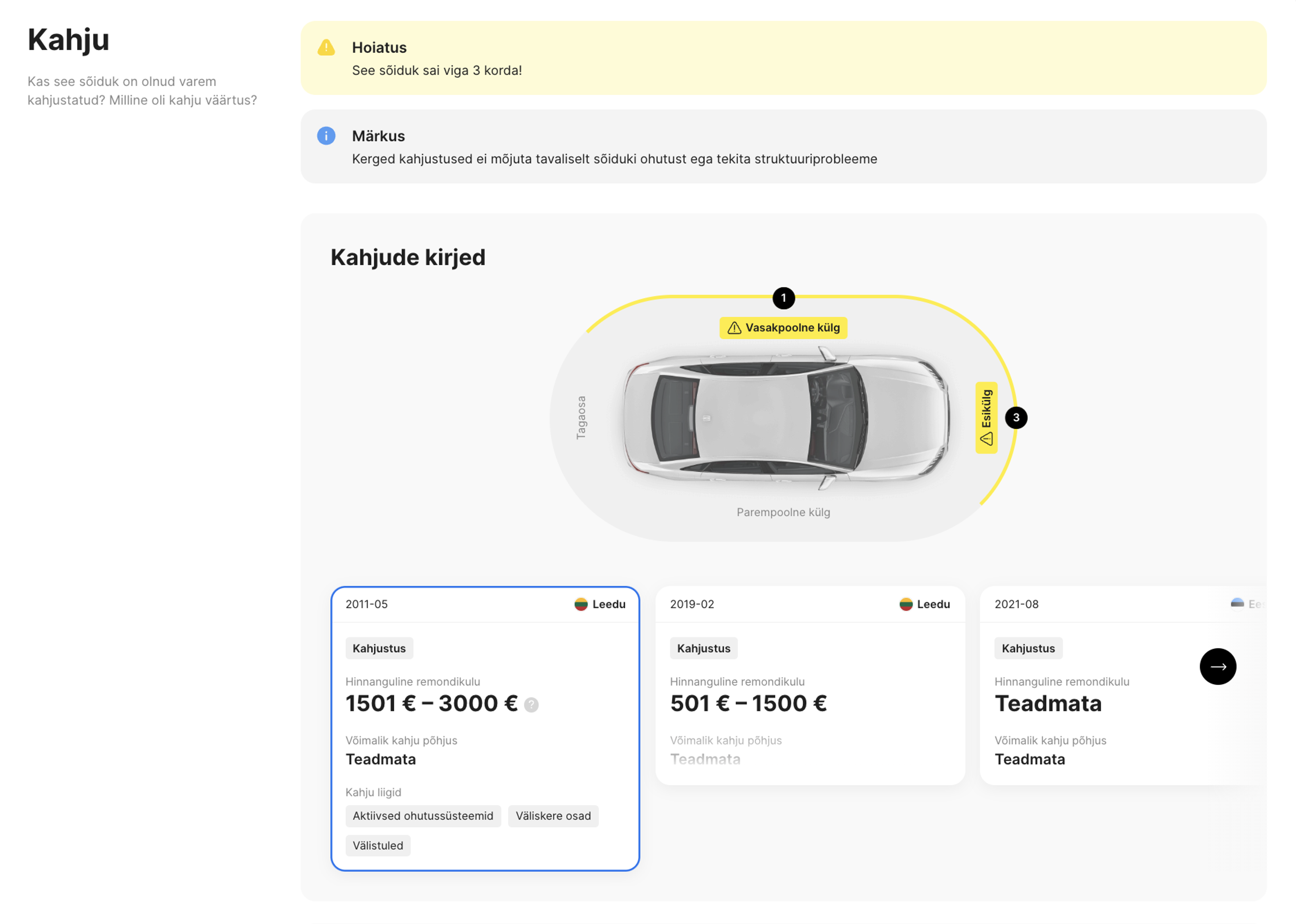 Kahjustuste sektsioon