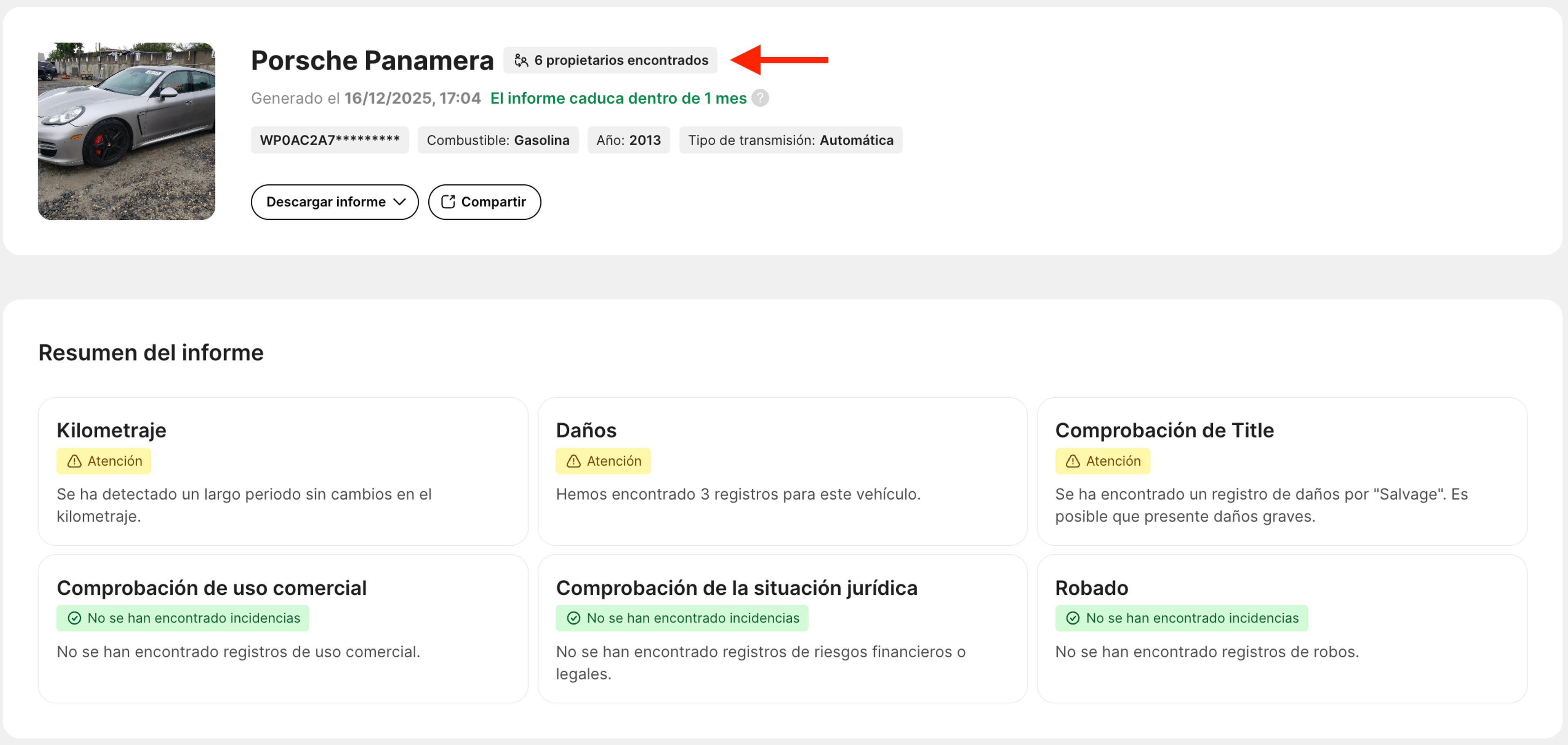 Recuento de propietarios del vehículo